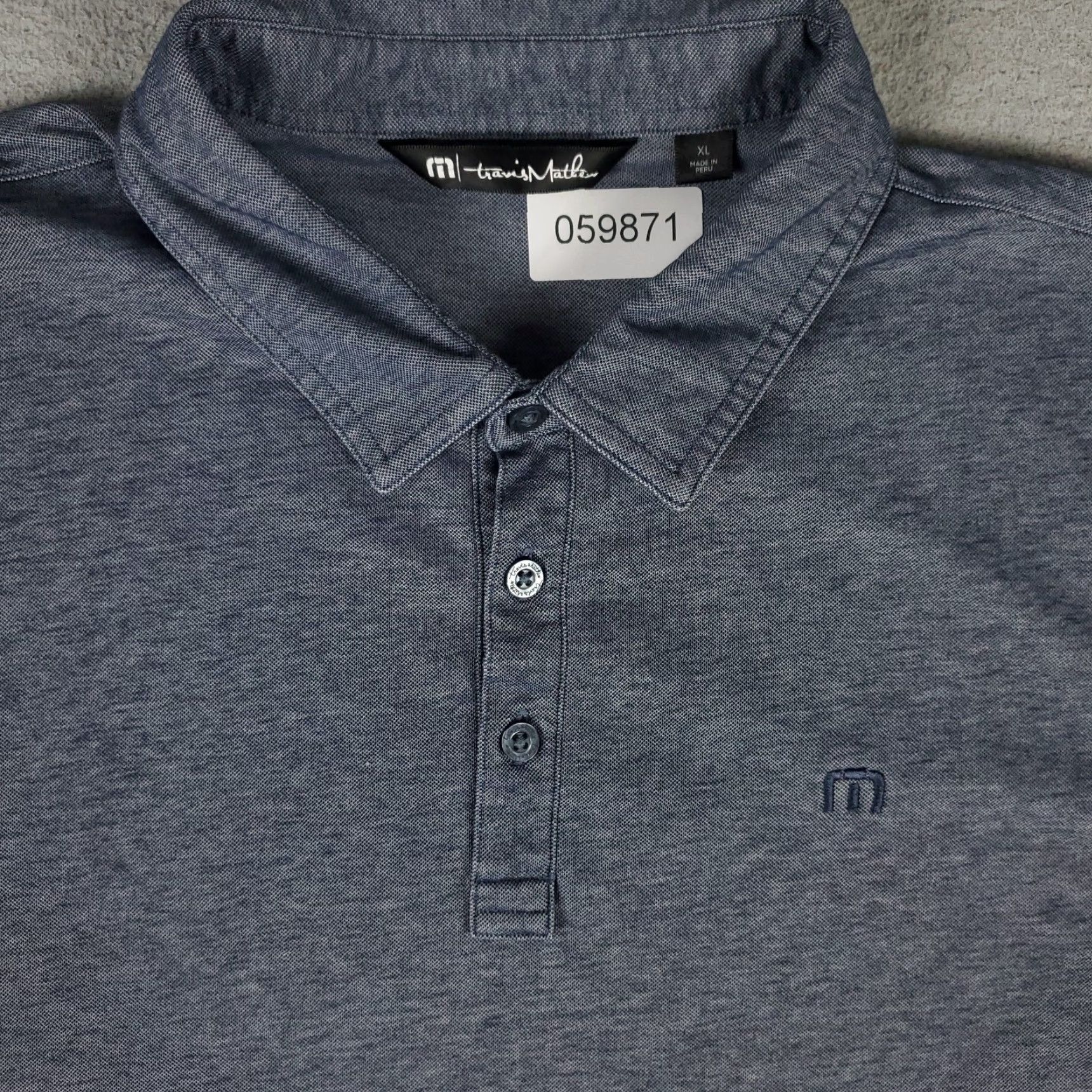 TravisMathew Travis Mathew Polo Shirt Mens XL Blue Casual Short Sleeve Golf Logo Button Collar 2010s? (Note: Decade/Theme optional) Size US XL / EU 56 / 4 - 2 Thumbnail