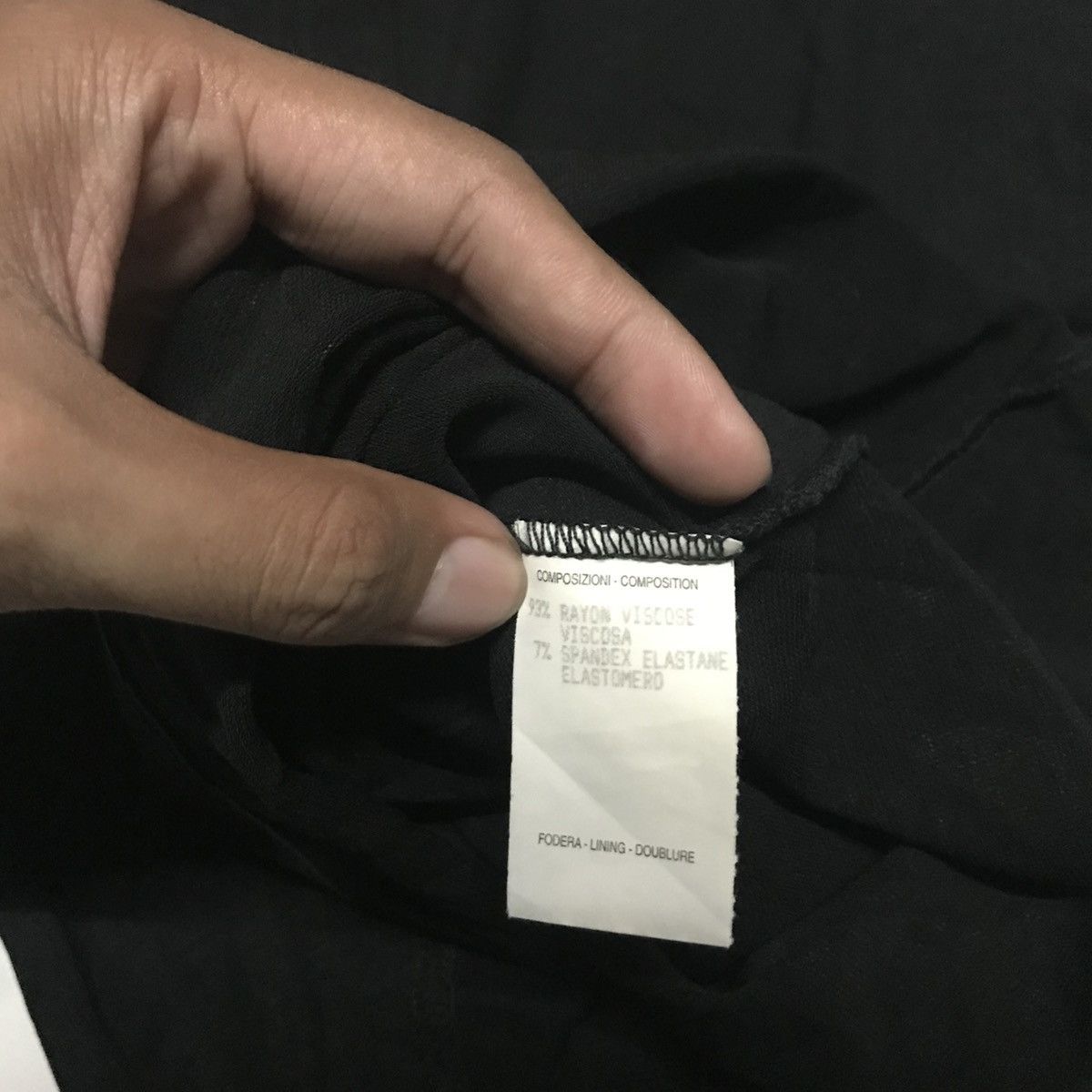 Gucci Gucci Black Viscose Assymetric Design Long Sleeve Size XS / US 0-2 / IT 36-38 - 5 Thumbnail