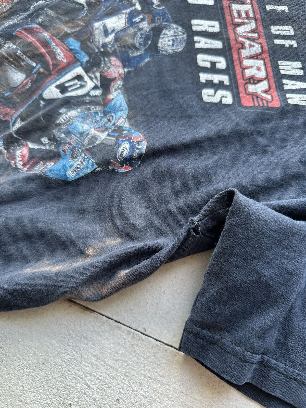 Vintage 🚨Racing T-shirt Isle of Man Vintage Big Logo 2 Side Size US M / EU 48-50 / 2 - 8 Thumbnail