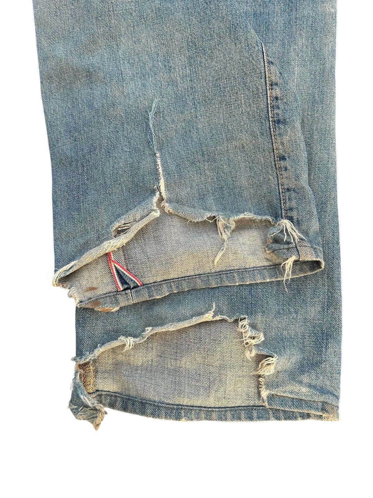 Edwin × Kapital × Vintage Vintage Edwin 505 Selvedge Baggy Distressed Denim Jeans Size US 31 - 14 Thumbnail
