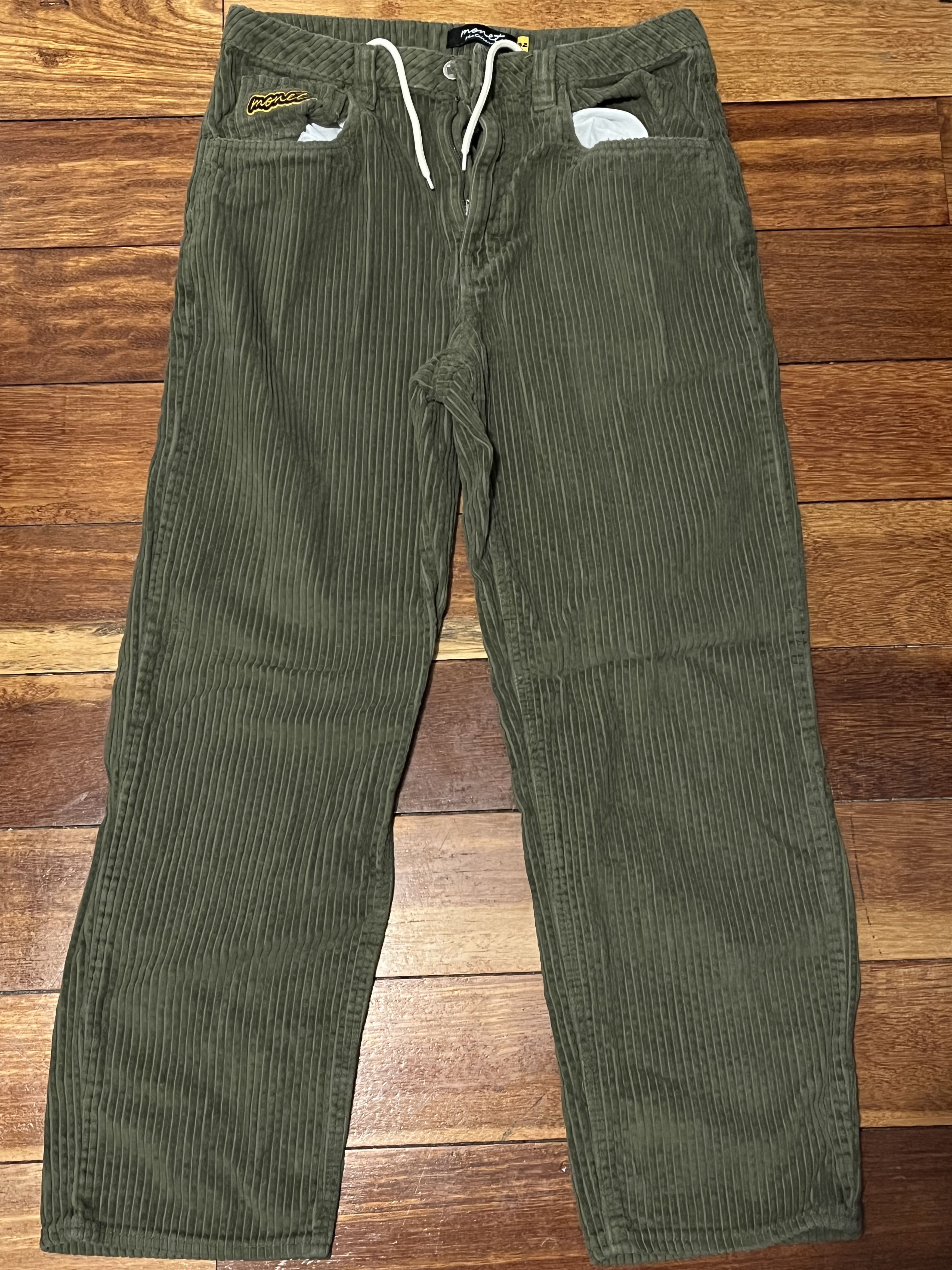 Monet Monet Push Olive Corduroy Skate Pants Size US 32 / EU 48 - 1 Thumbnail