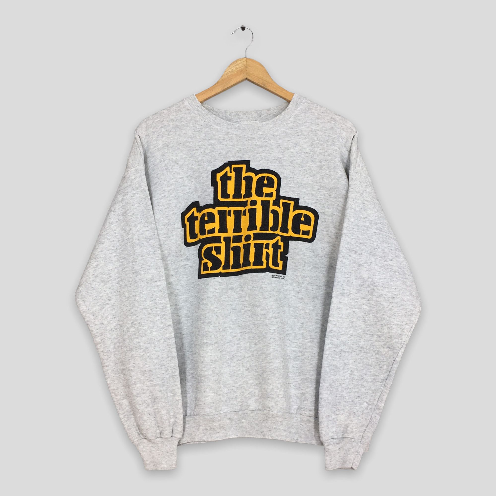 Hanes Vintage 90s The Terrible Shirt Quotes Sweatshirt Large Size US L / EU 52-54 / 3 - 1 Thumbnail