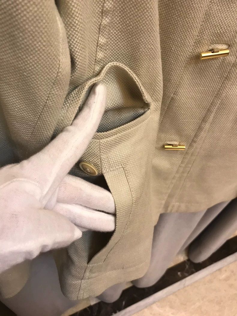 Loro Piana Loro piana Sheepskin gold buckle slim short jacket 2506-Nex Size S / US 4 / IT 40 - 5 Thumbnail