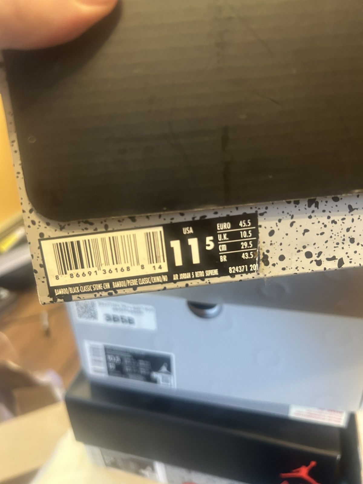 Nike × Supreme Air Jordan 5 supreme dessert camo Size US 11.5 / EU 44-45 - 8 Thumbnail