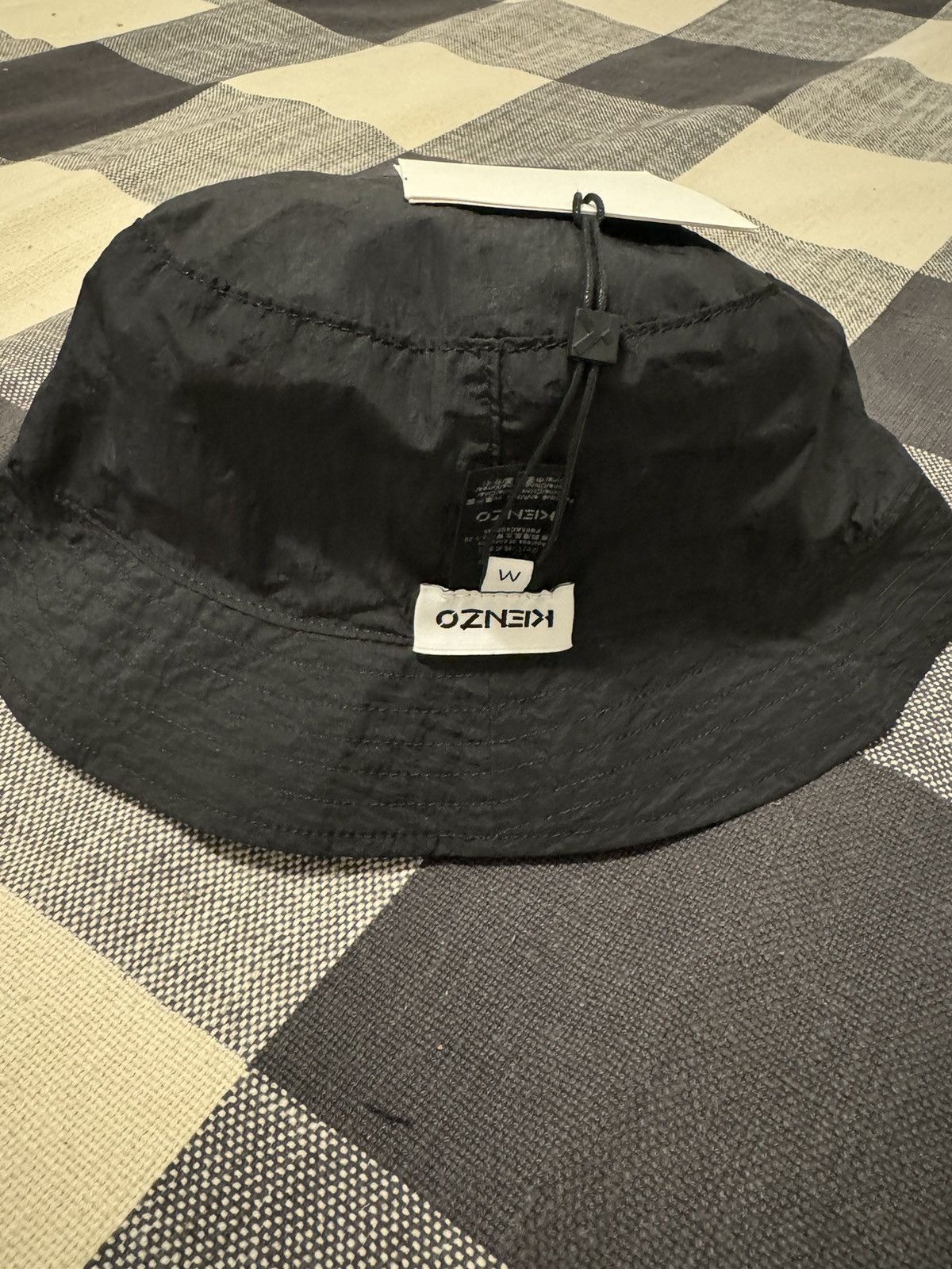 Kenzo Reversible Black / Blue Print Bucket Hat - M (New!) Size 32 - 3 Thumbnail