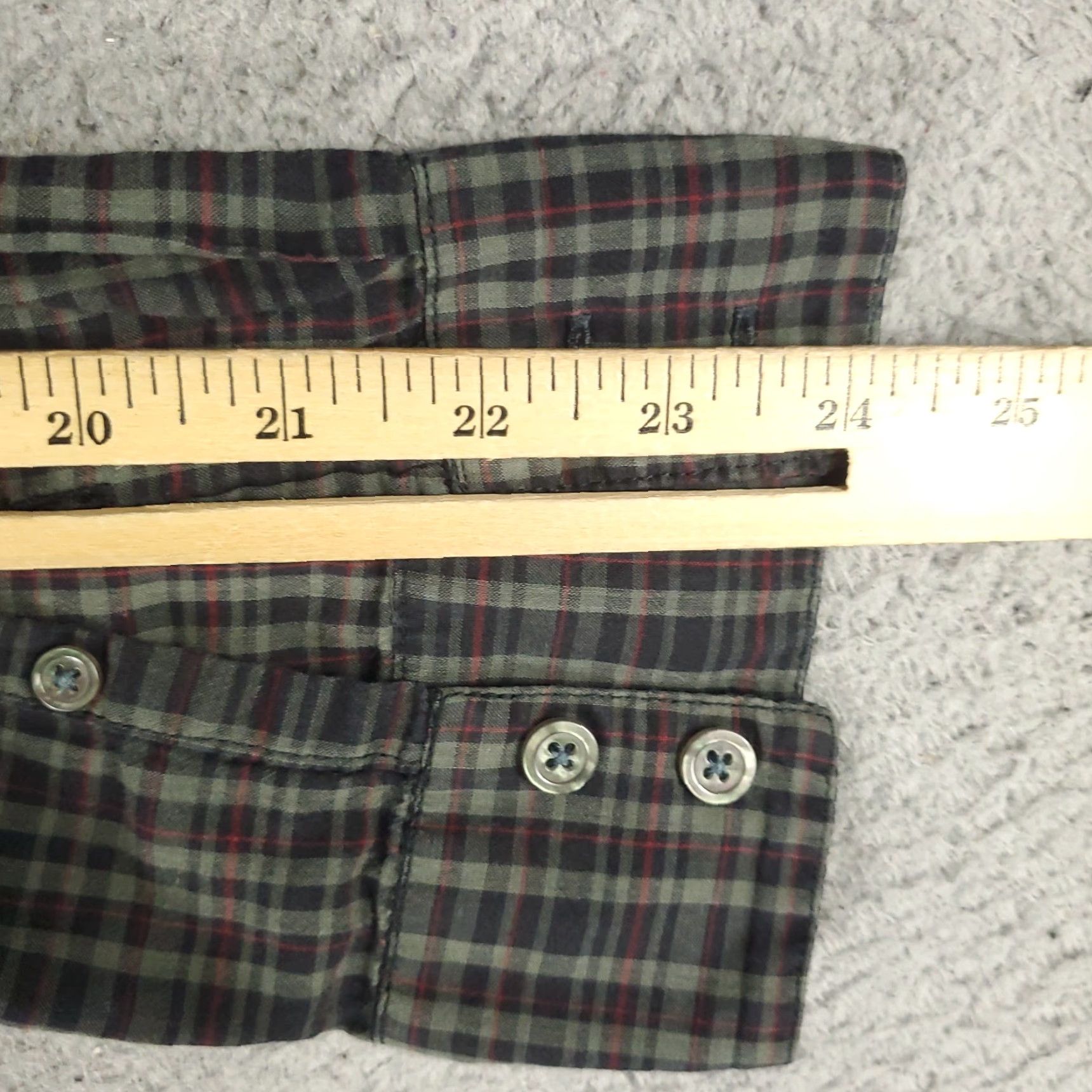 John Varvatos VINTAGE John Varvatos Men's Shirt Long Sleeve Button-Up Cotton Gray Plaid Casual Formal 2000s Mens Size US M / EU 48-50 / 2 - 6 Thumbnail