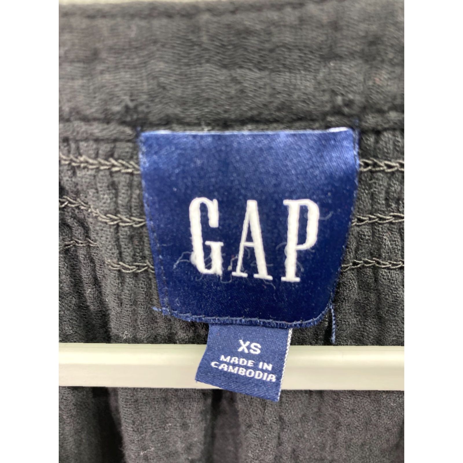 Gap VINTAGE Gap Gauze Tier Dress Womens Size XS Black Short Sleeve Split V-Neck Pockets NWT Size 26" / US 2 / IT 38 - 5 Thumbnail