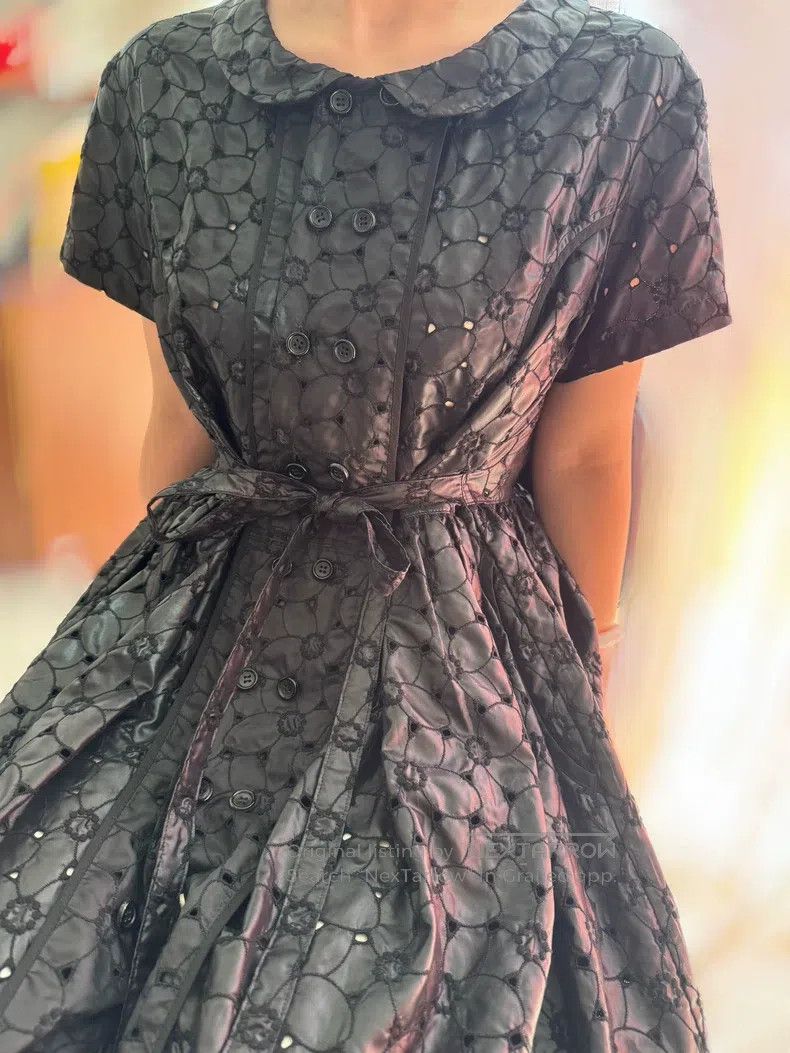 Comme des Garcons Comme Des Garcons Peter Pan Collar Flower Cutout Dress Size M / US 6-8 / IT 42-44 - 5 Thumbnail