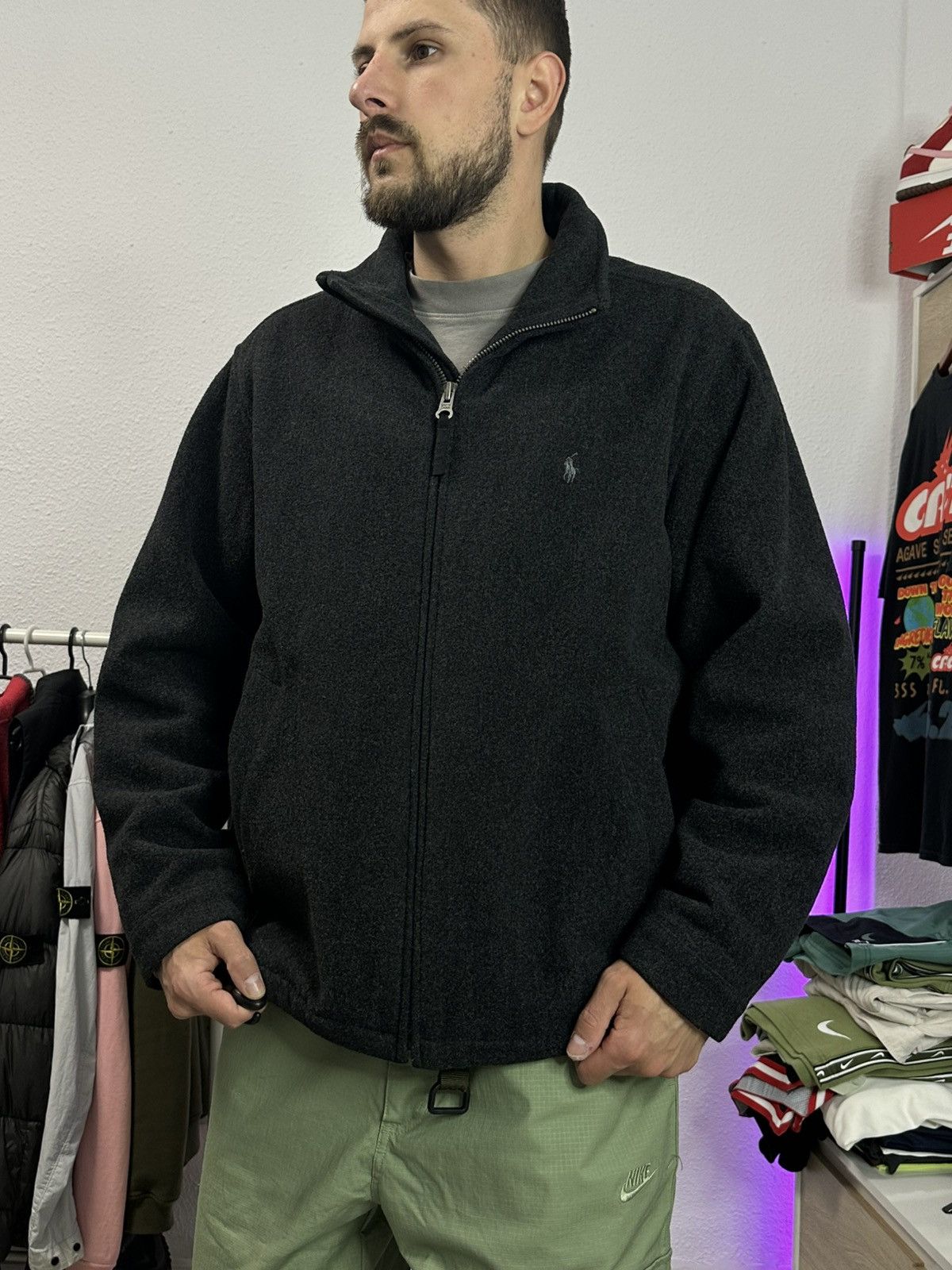 Polo Ralph Lauren × Vintage Polo Ralph Lauren vintage wool bomber jacket Size US L / EU 52-54 / 3 - 6 Thumbnail