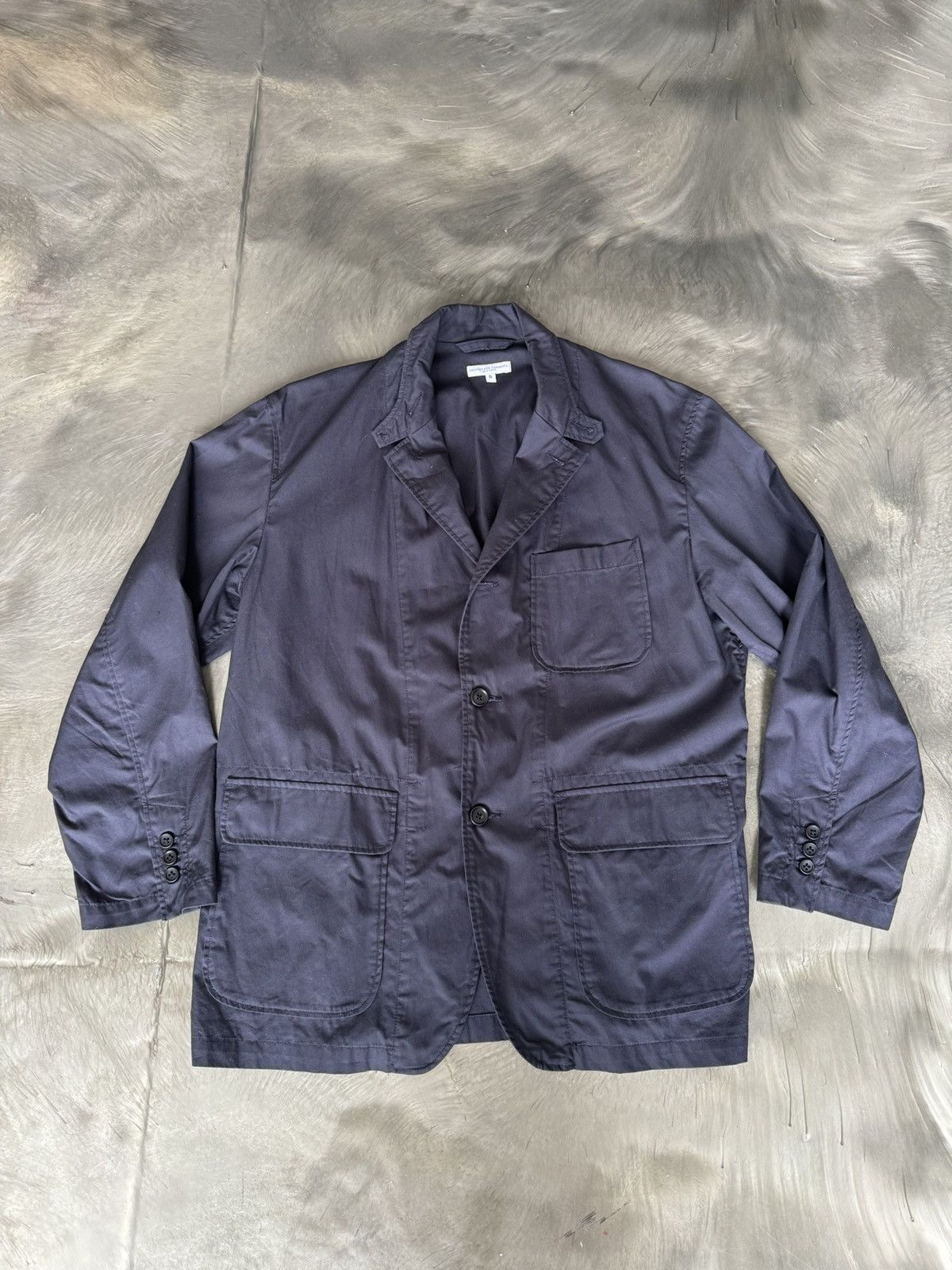 image of Engineered Garments Navy Leisure Jacket, Men's (Size Small)