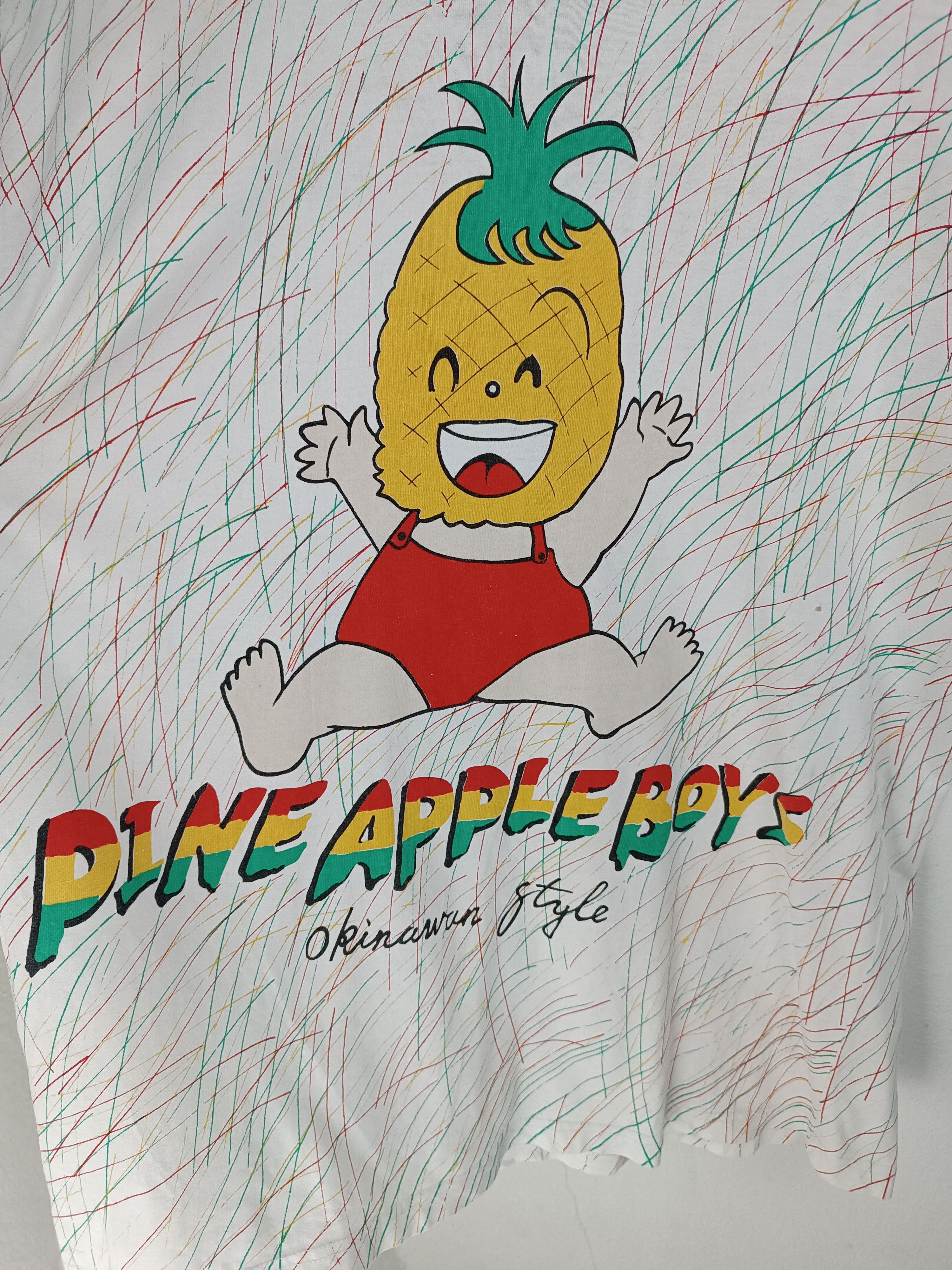 Anime VINTAGE 90'S PINNEAPPLE BOY AOP OKINAWA JAPAN TEE VERY RARE Size US M / EU 48-50 / 2 - 9 Thumbnail