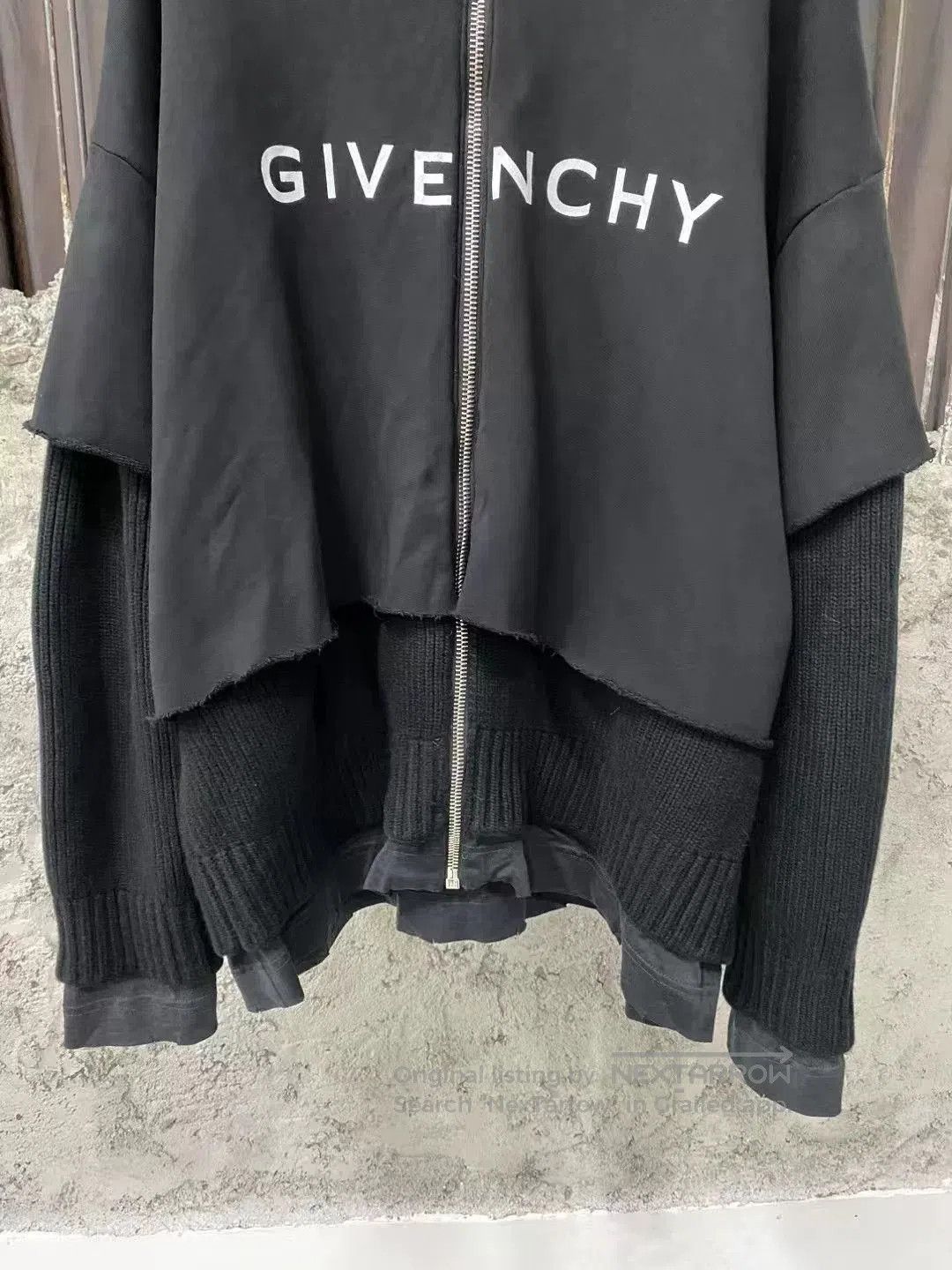 Givenchy Givenchy Patchwork Deconstructed Zipper Hoodie. Size US L / EU 52-54 / 3 - 4 Thumbnail