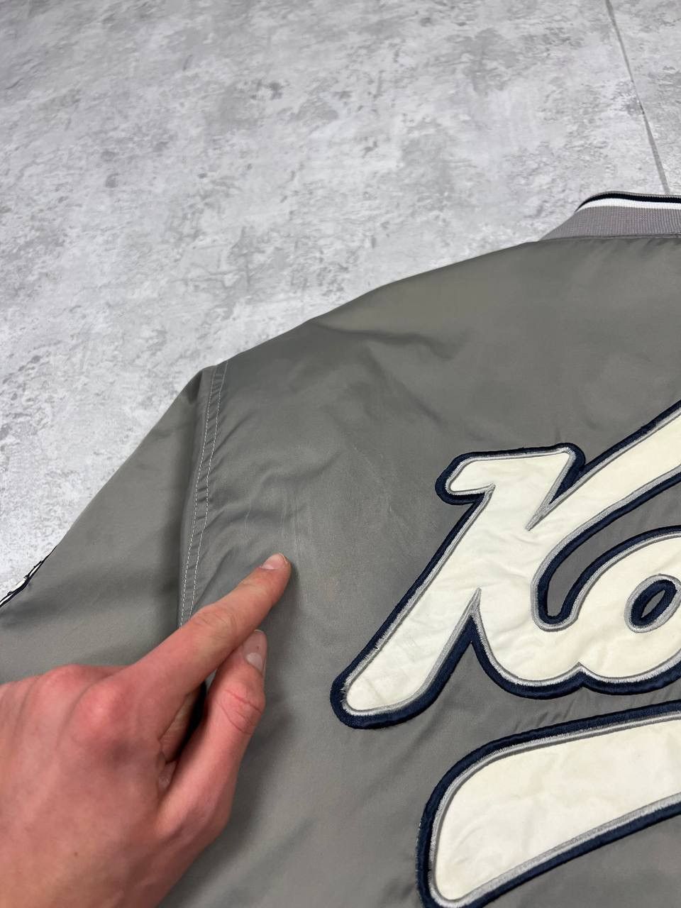 Karl Kani Vintage Karl Kani Iconic Bomber Jacket 23 Brooklyn Size US L / EU 52-54 / 3 - 19 Thumbnail