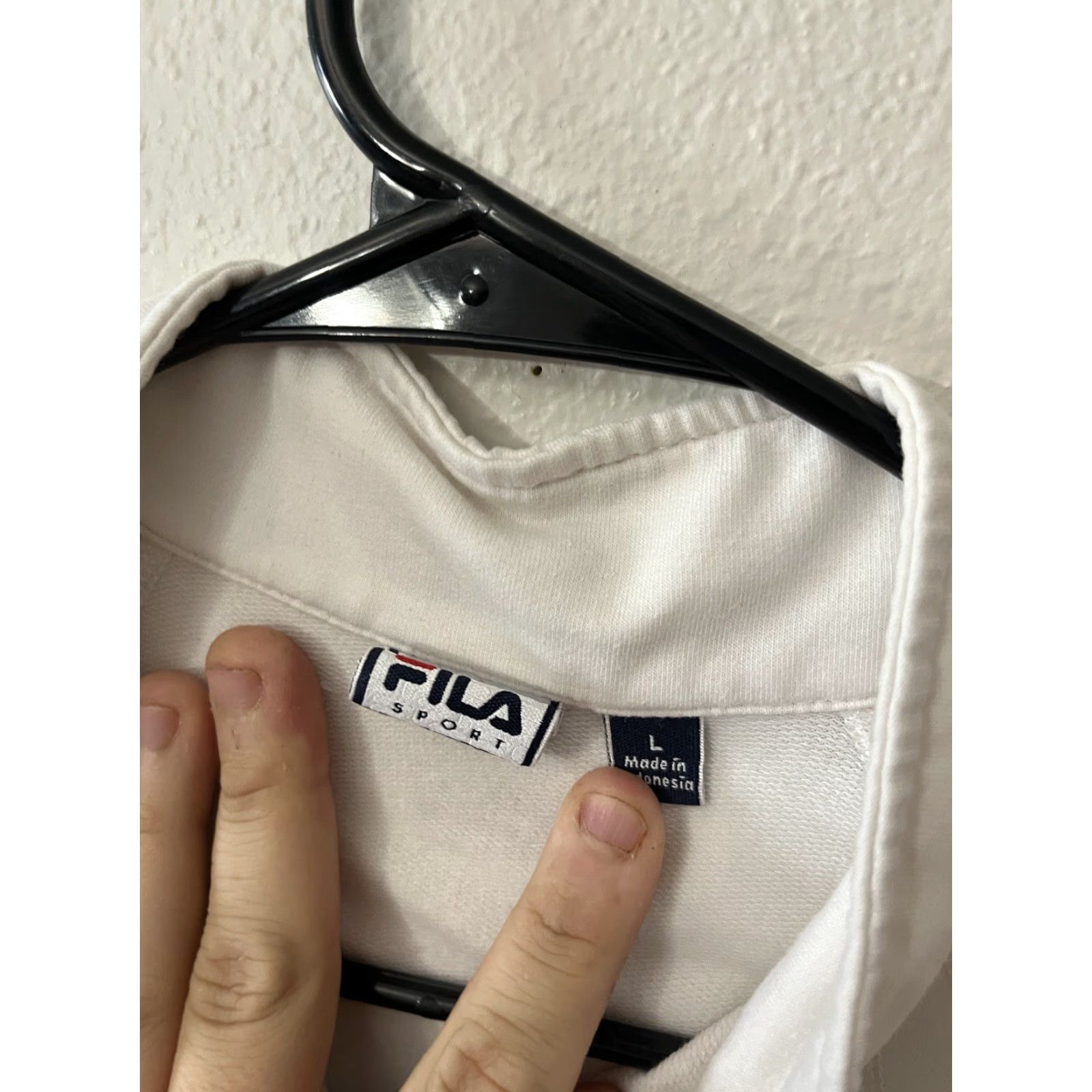 Fila FILA Sport Women's Sweater Zip Up Running Jogging White Large Size L / US 10 / IT 46 - 4 Thumbnail