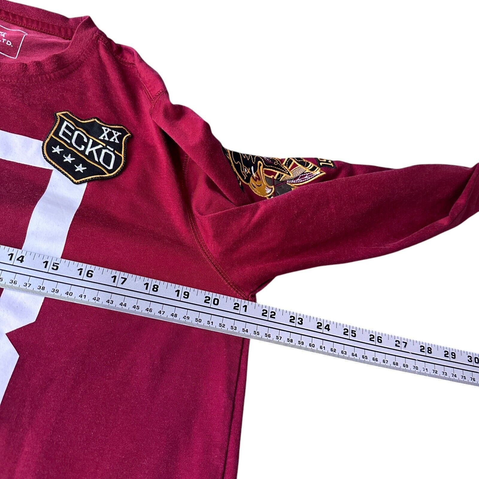 Ecko Unltd. Ecko Unltd 93 Heavyweight T-Shirt Mens L Red Long Sleeve Size US L / EU 52-54 / 3 - 7 Thumbnail