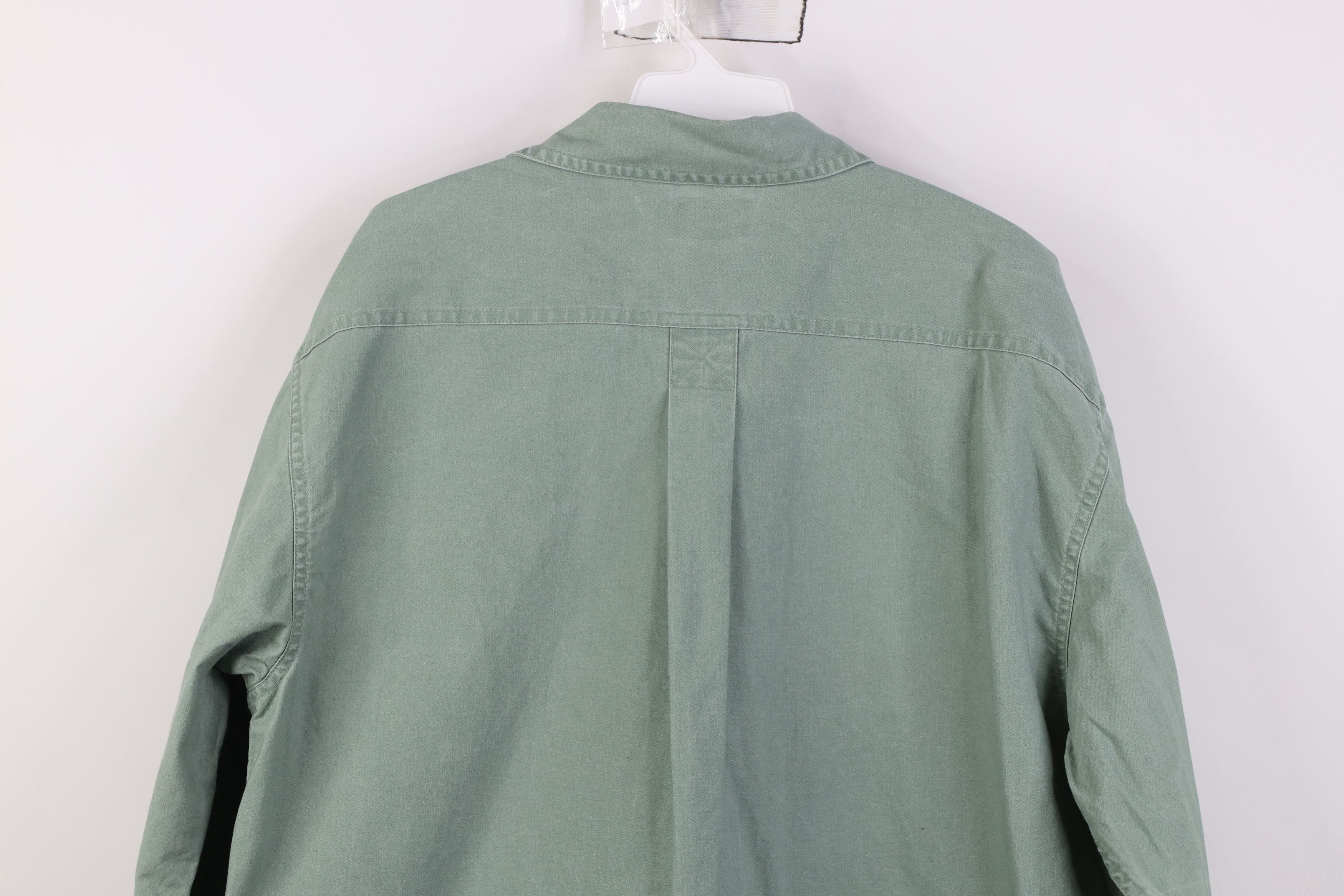 L.L. Bean Vintage 90s LL Bean Stonewash Safari Bush Poplin Shirt Size US M / EU 48-50 / 2 - 13 Thumbnail