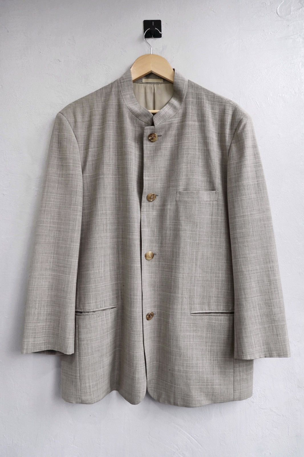 Issey Miyake Issey Miyake SS94 Mao Collar Jacket Size US M / EU 48-50 / 2 - 1 Thumbnail