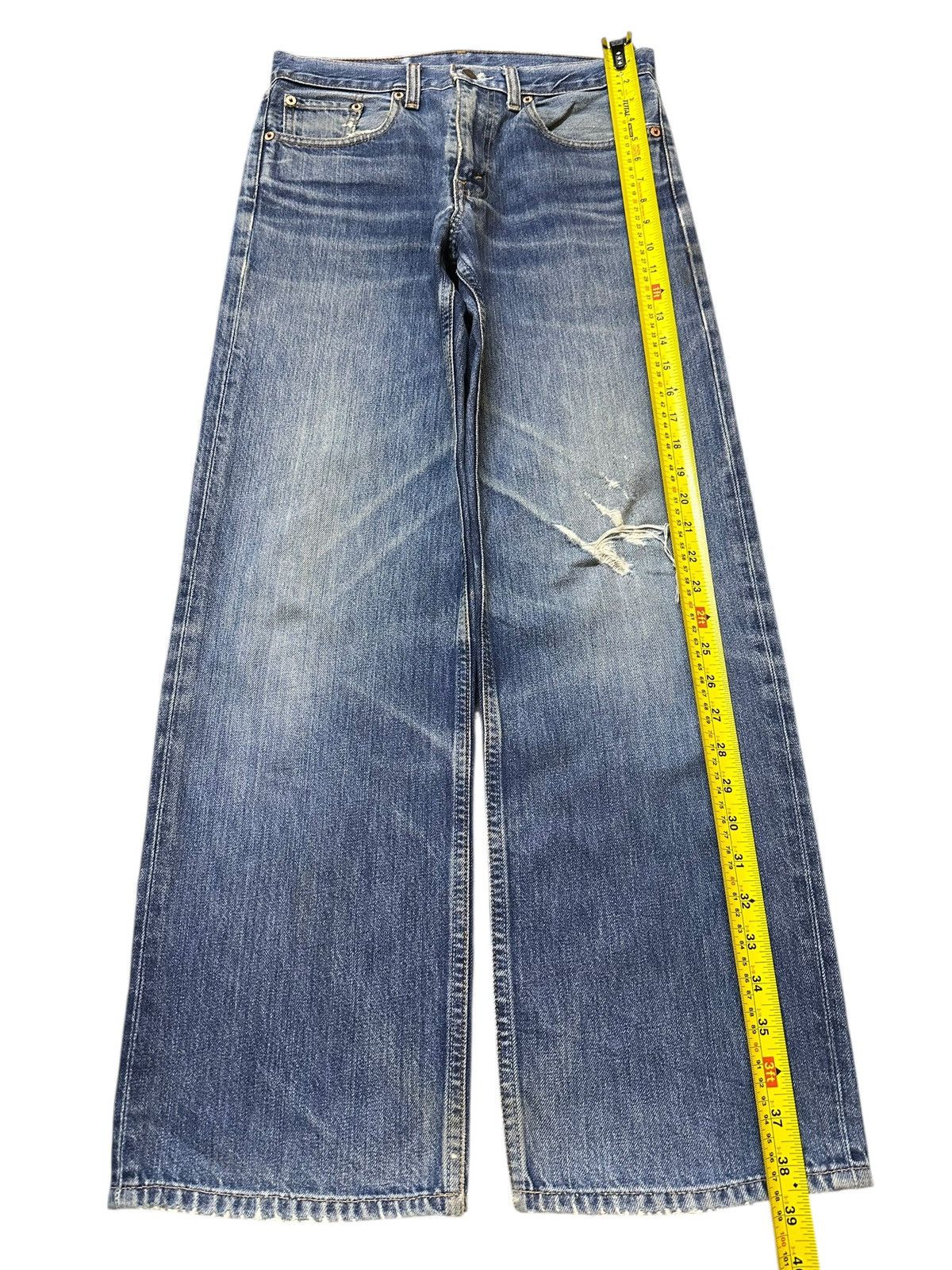 Levi's Vintage 90s Levis 508 Blue Faded Wash Distress Baggy Jeans Size US 30 / EU 46 - 13 Thumbnail