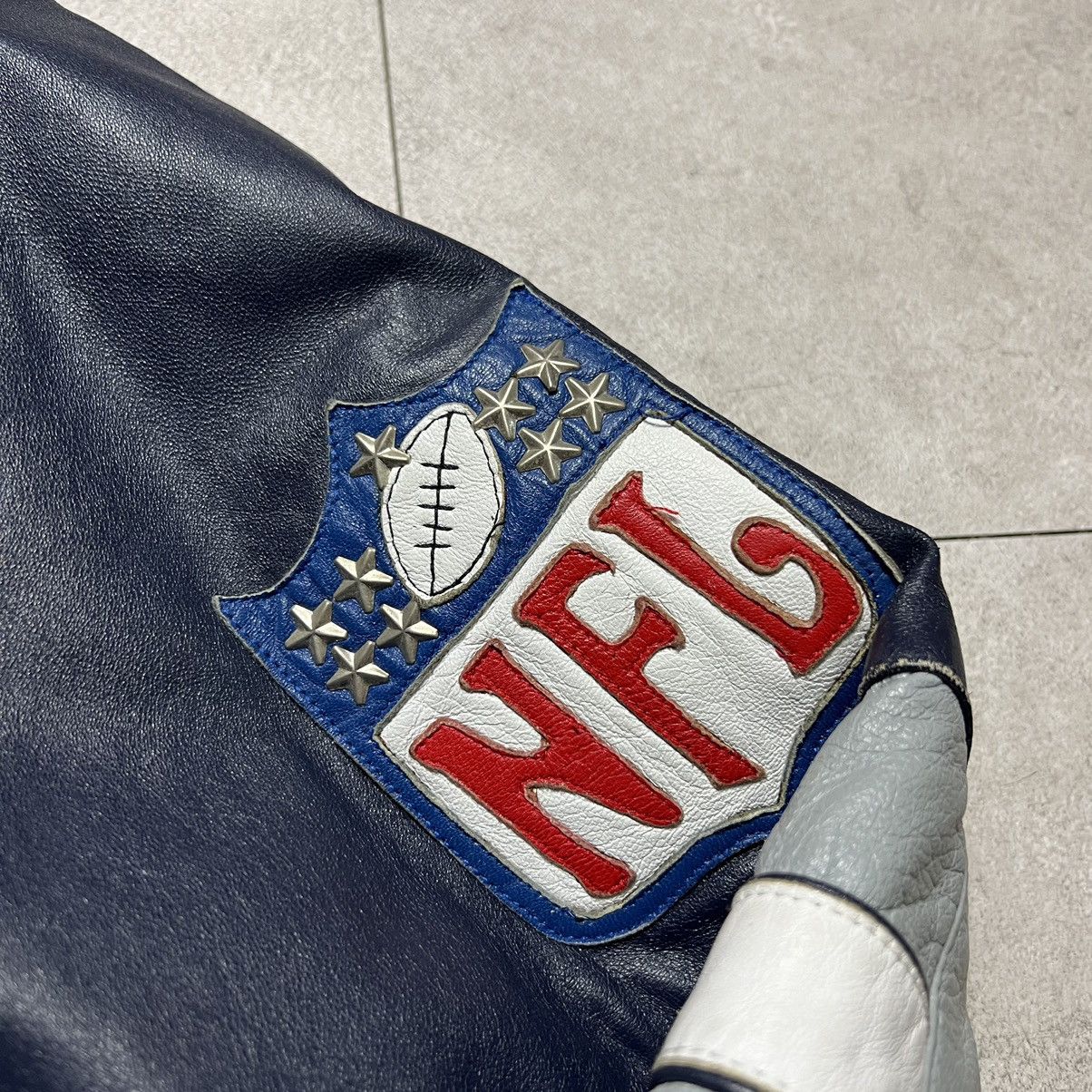Jeff Hamilton × NFL Jeff Hamilton NFL Cow Boy Virsity Leather Bomber Jacket Size US L / EU 52-54 / 3 - 4 Thumbnail