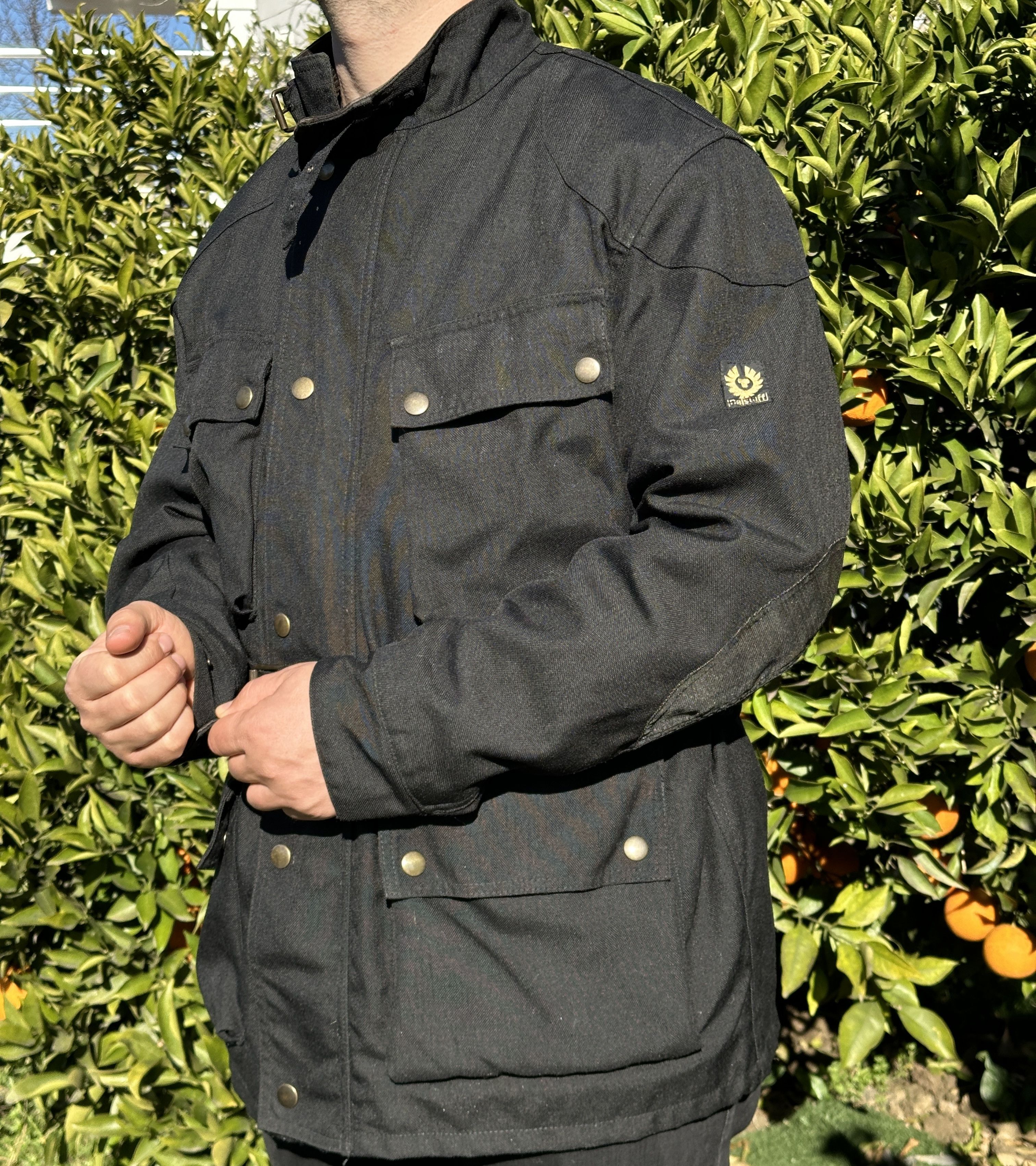 Belstaff Knit Belstaff Biker Motorcycle Rider Double Jacket Size L Size US L / EU 52-54 / 3 - 11 Thumbnail