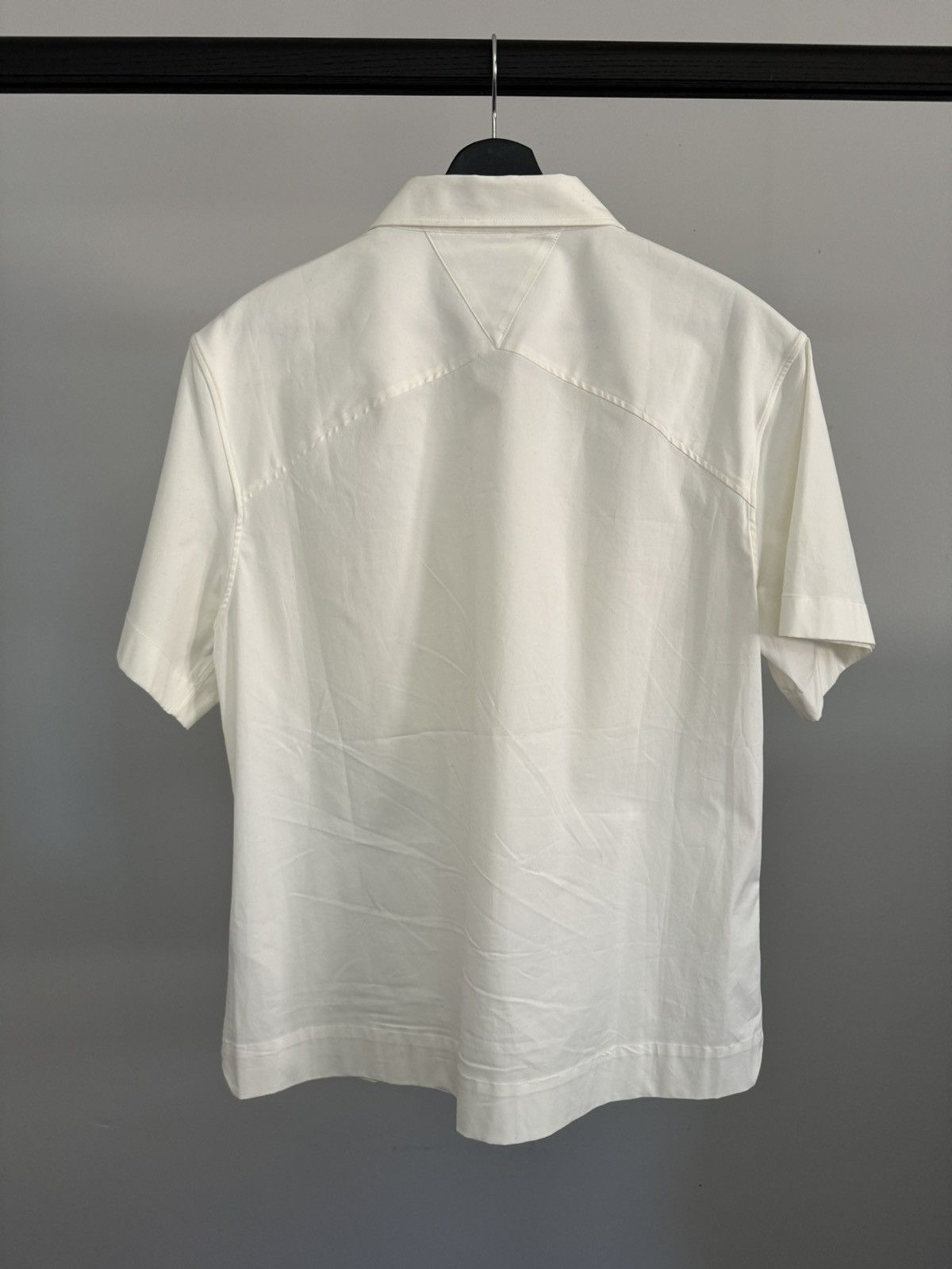 Bottega Veneta Bottega Veneta military Short Sleeve Poplin Shirt Size US L / EU 52-54 / 3 - 3 Thumbnail