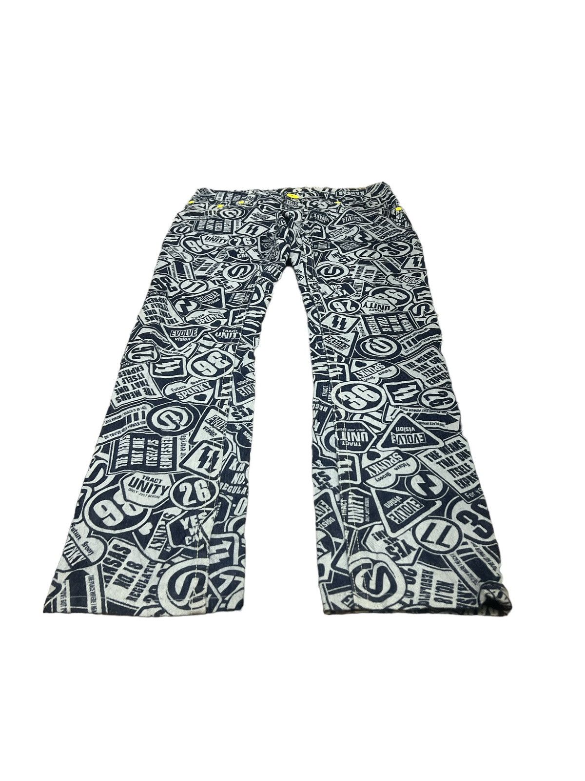 Hysteric Glamour FULL PRINT ORIGINAL JEANS Size US 30 / EU 46 - 2 Thumbnail