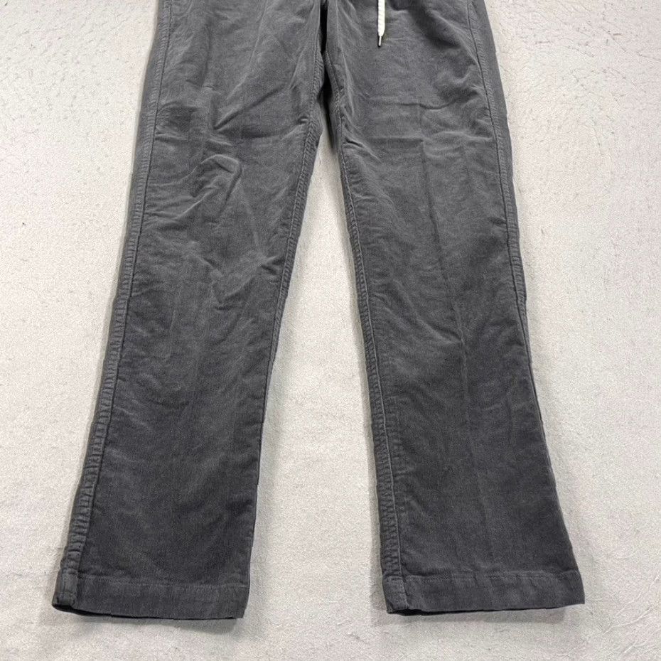 Vuori Vuori Pants Mens Large Gray Optimist Corduroy Cotton Blend Drawstring Hike V440 Size US 33 - 3 Thumbnail