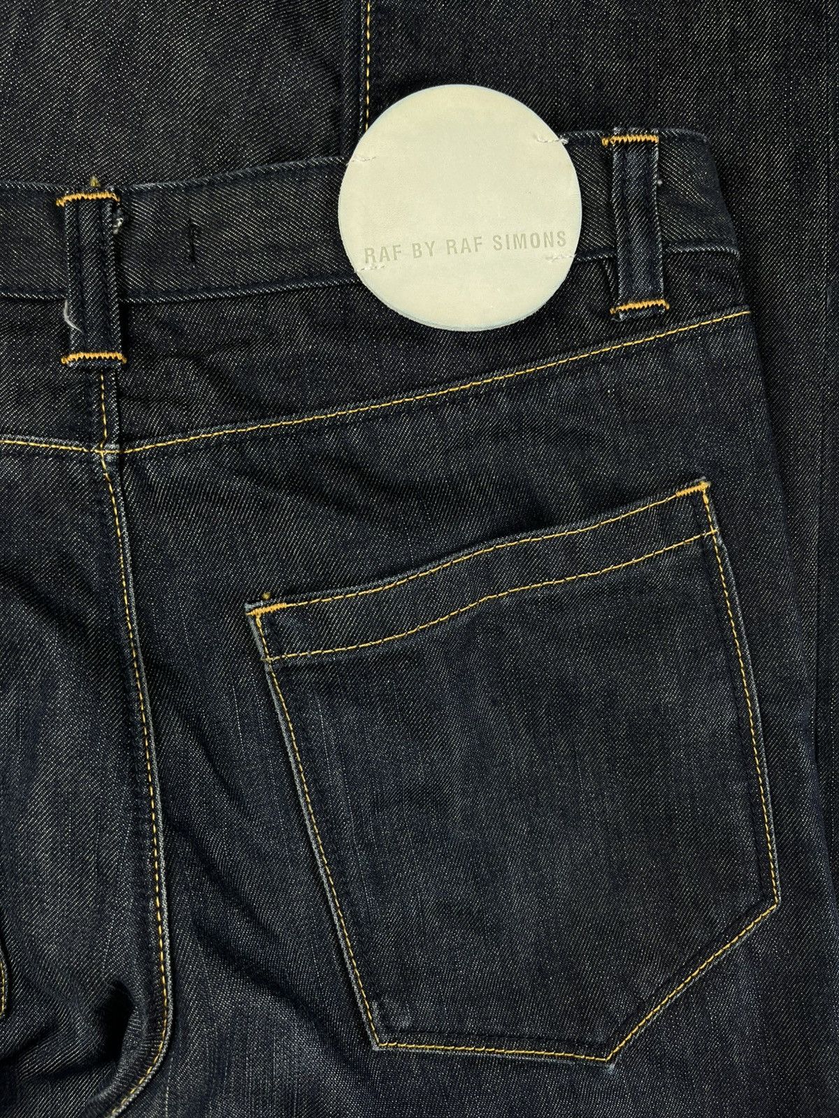Raf Simons Raf By Raf Simons Curved Leg Indigo Patch Denim Jeans Size US 28 / EU 44 - 4 Thumbnail