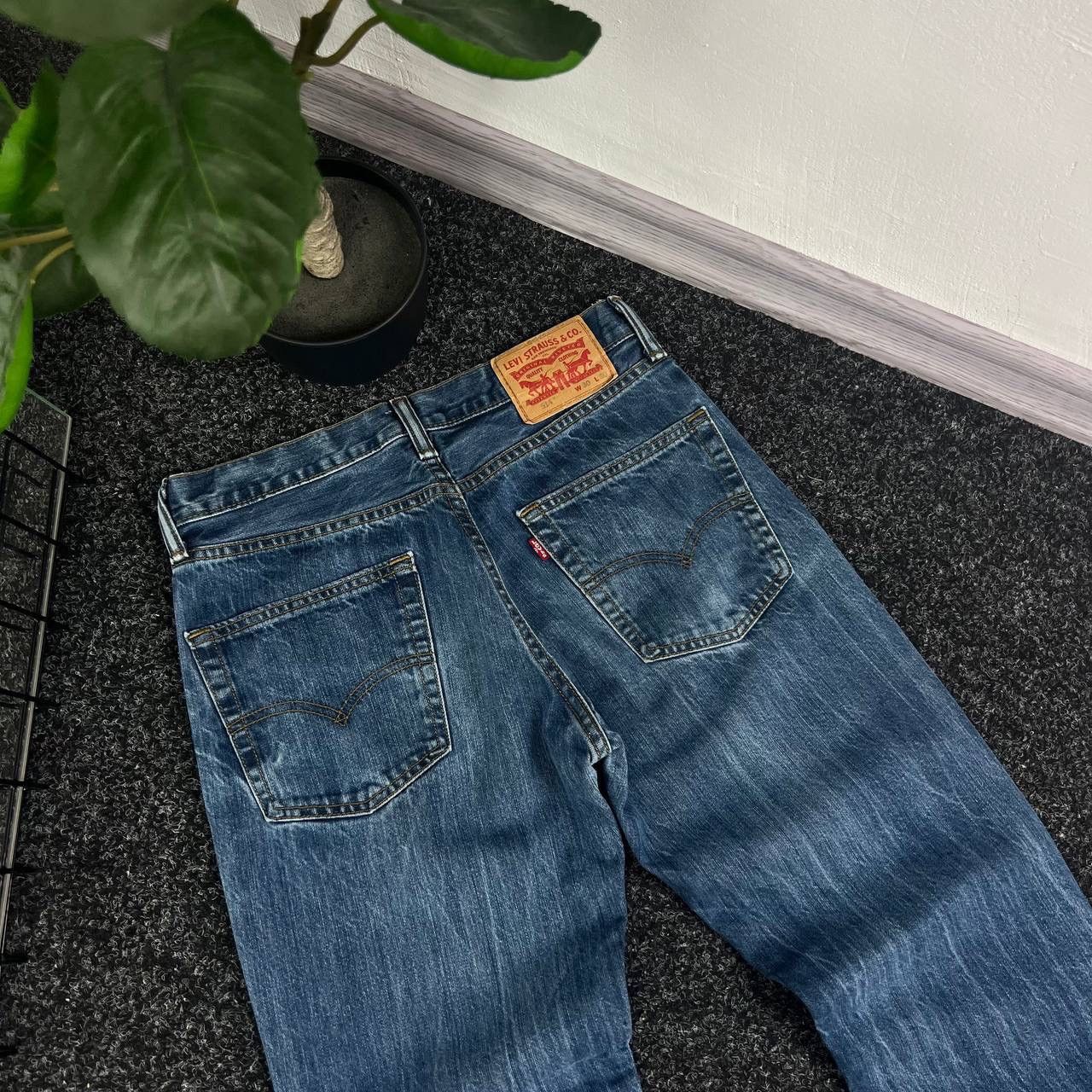 Levi's Denim Gradient Blue Levis 514 Jeans Vintage Pants Baggy Size US 32 / EU 48 - 3 Thumbnail