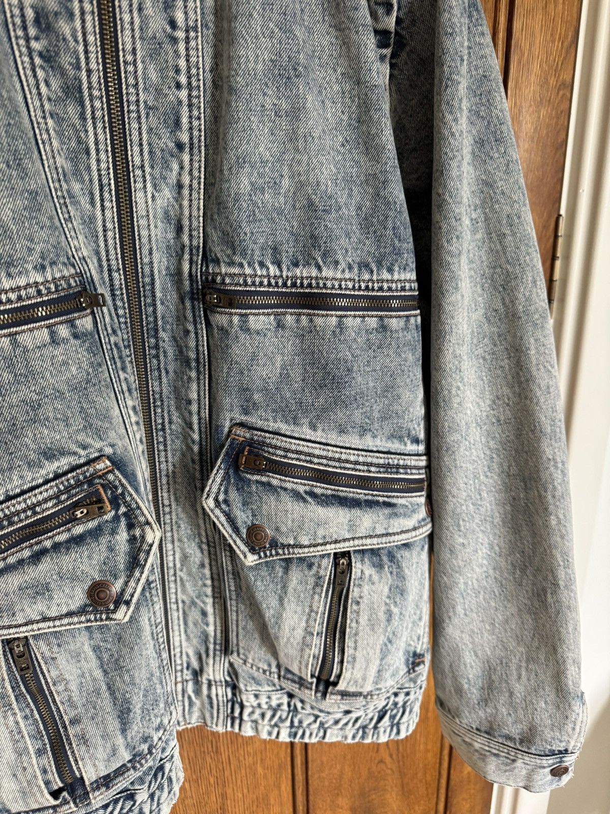 Celine Celine SS22 sequin so happy zip denim jacket vest Hedi rare Size US XL / EU 56 / 4 - 15 Thumbnail