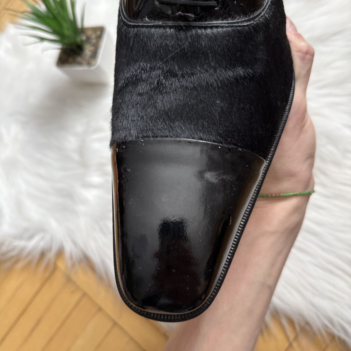 Dsquared2 📌 RARE Vintage Dsquared2 Pony Hair Derby Shoes Leather Size US 10 / EU 43 - 14 Thumbnail