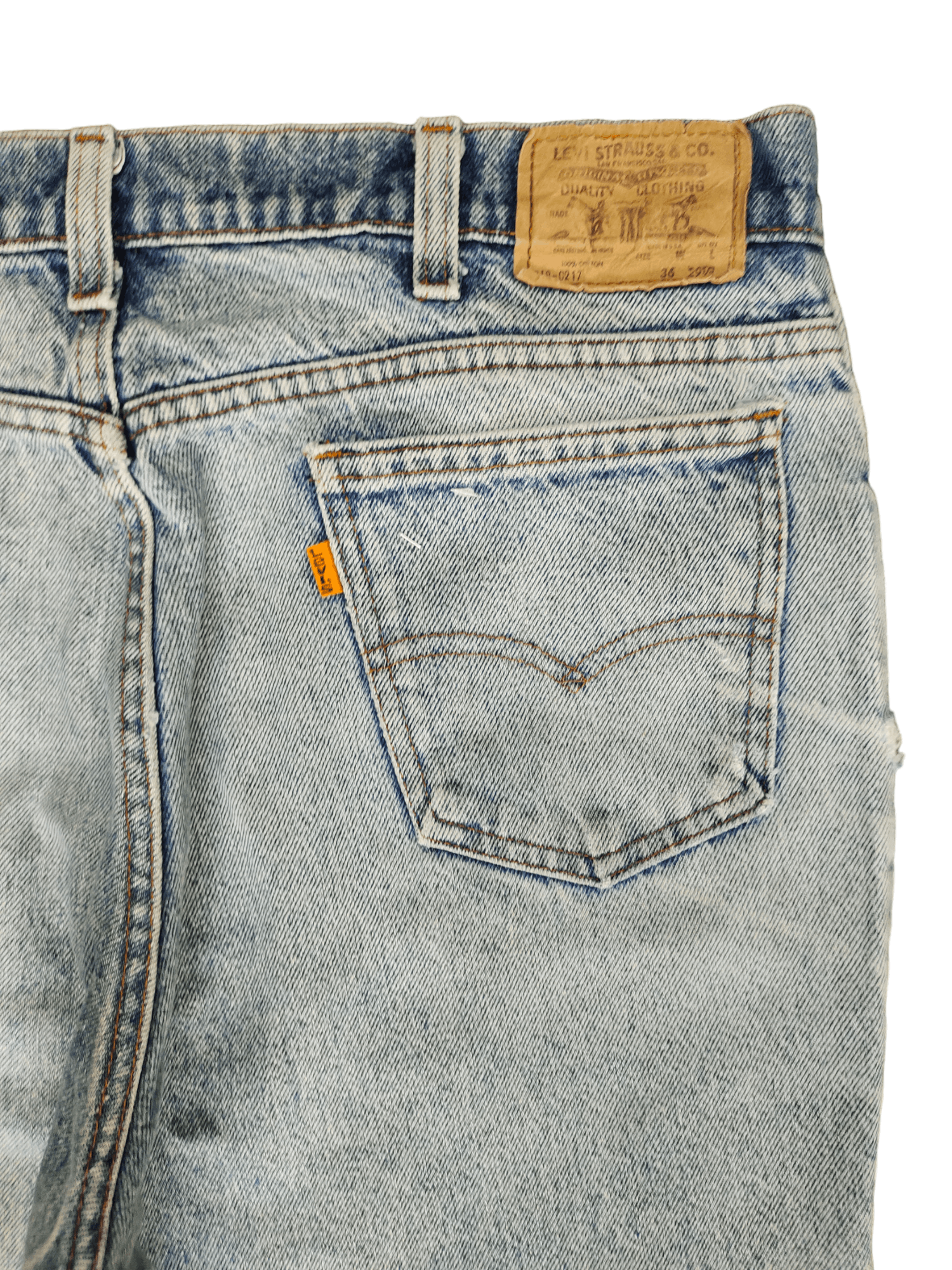 Levi's Vintage Clothing Size 34x29 Vintage 80s Levis Orange Tag Light Wash Jeans Size US 34 / EU 50 - 14 Thumbnail