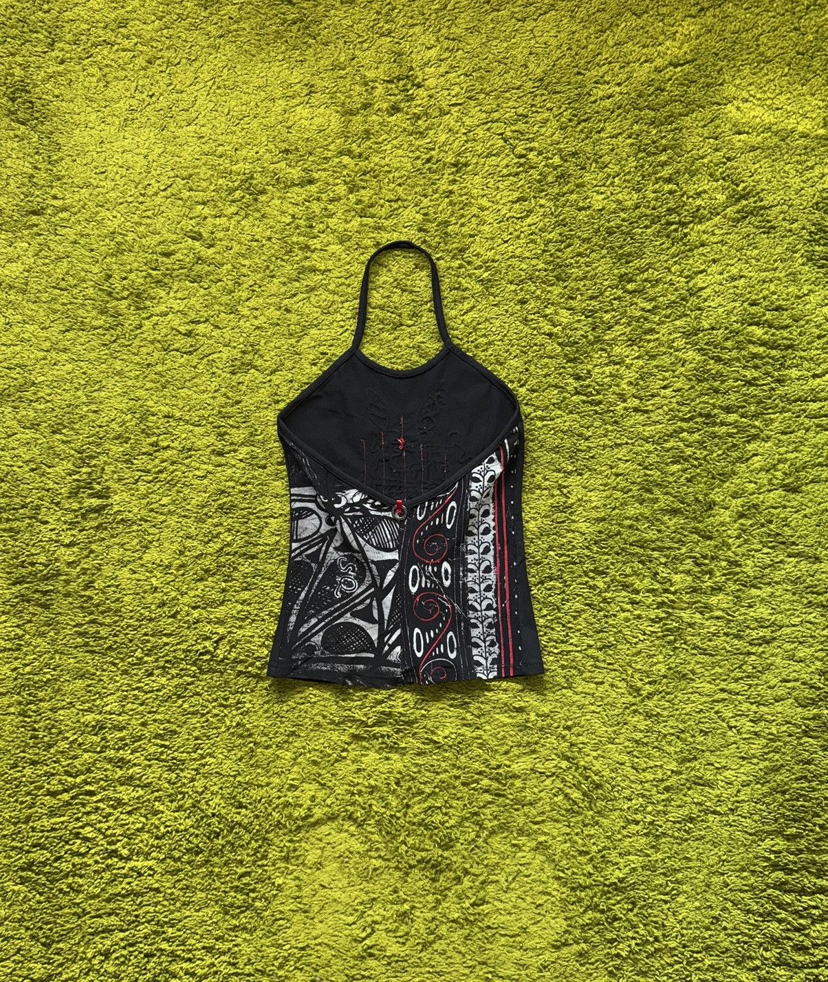 Hysteric Glamour Save the Queen 2000s vtg Y2K mesh back avant Garde tank top Size S / US 4 / IT 40 - 2 Thumbnail