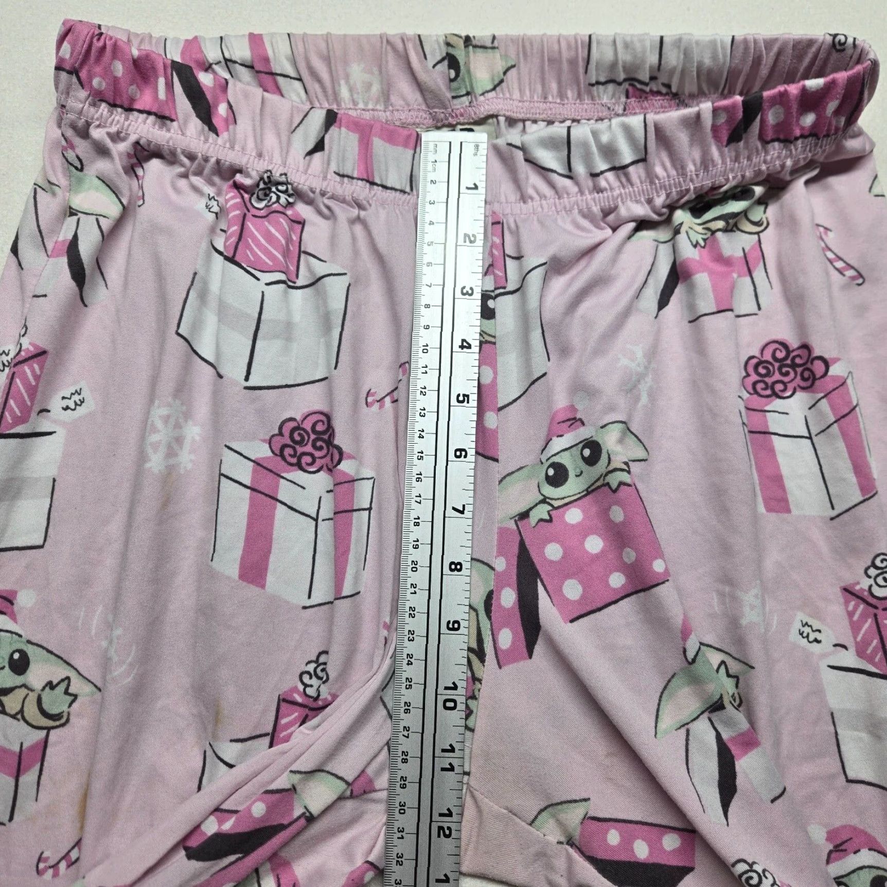 Star Wars Star Wars Pajama Pants Women L Pink Yoda The Mandalorian Sleep Jogger Pants Graphic Print Size 36" / US 14 / IT 50 - 6 Thumbnail