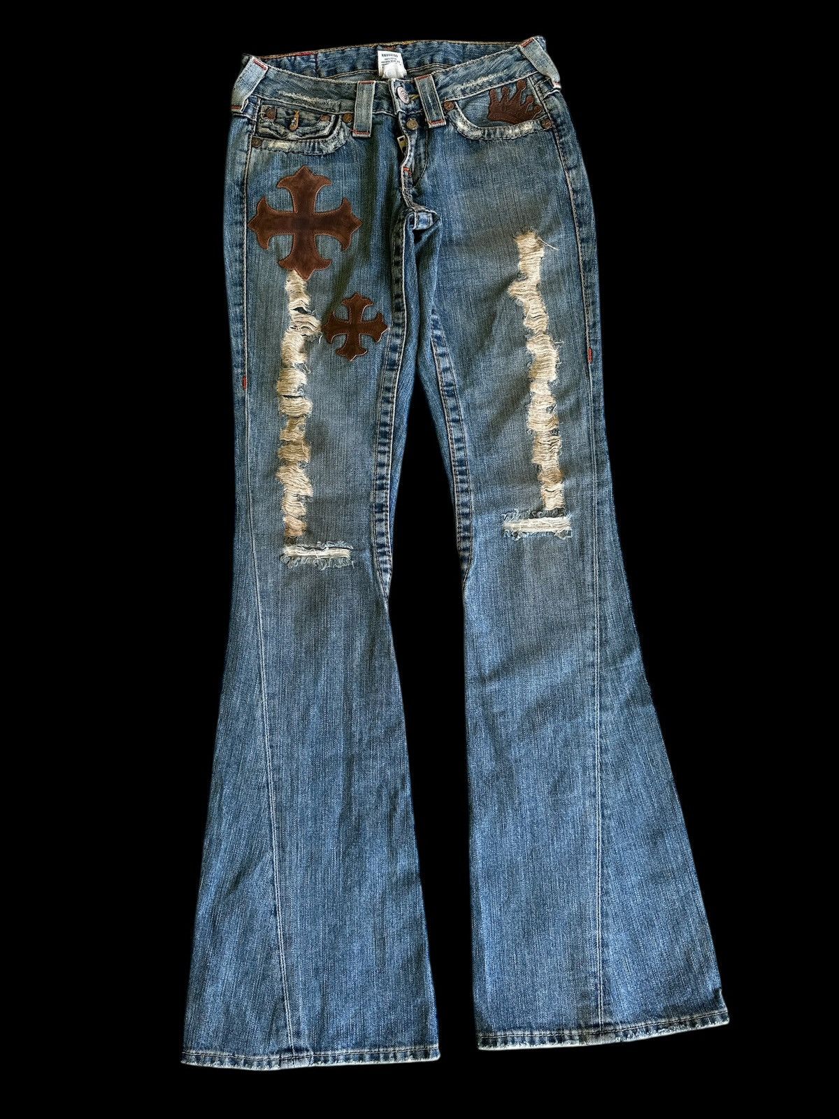 Japanese Brand Flare 💥 True Religion X King Baby Flare Fashion💥 Size US 28 / EU 44 - 1 Thumbnail