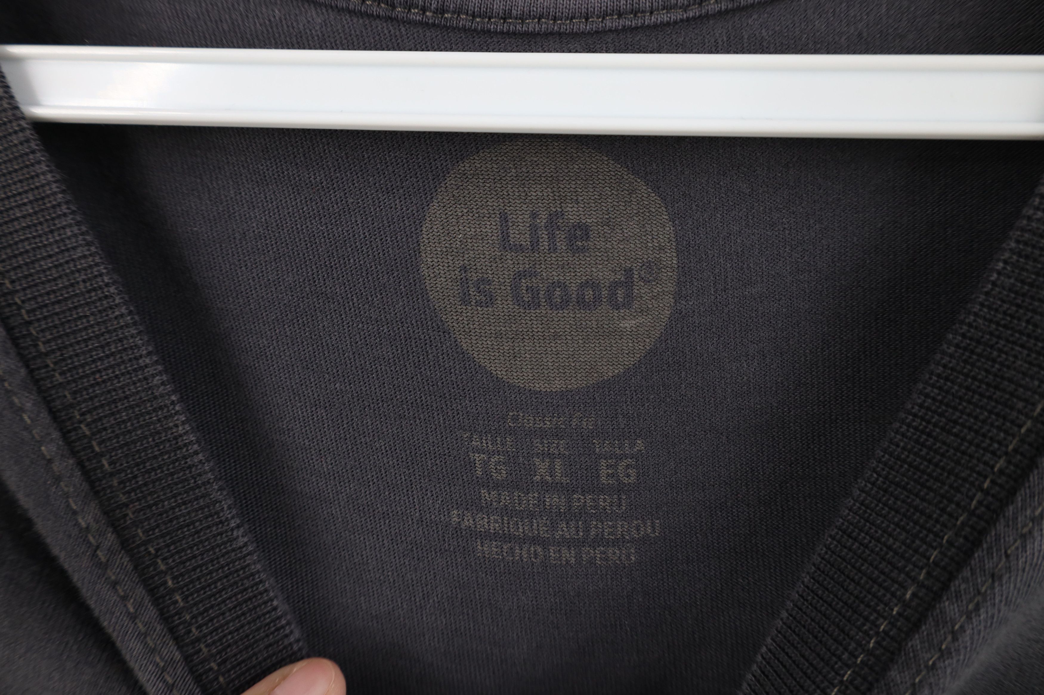 Life is Good Life Is Good Spell Out The Goodfather T-Shirt Gray Cotton Size US XL / EU 56 / 4 - 7 Thumbnail