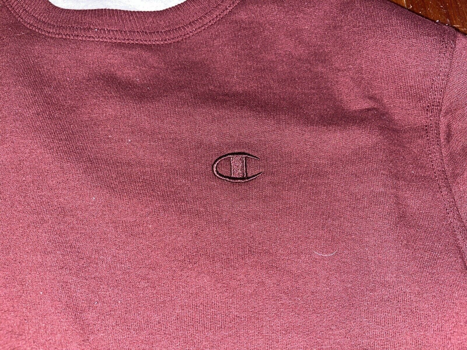 Champion Champion PowerBlend Fleece Crewneck Sweatshirt Maroon Red Size US S / EU 44-46 / 1 - 3 Thumbnail