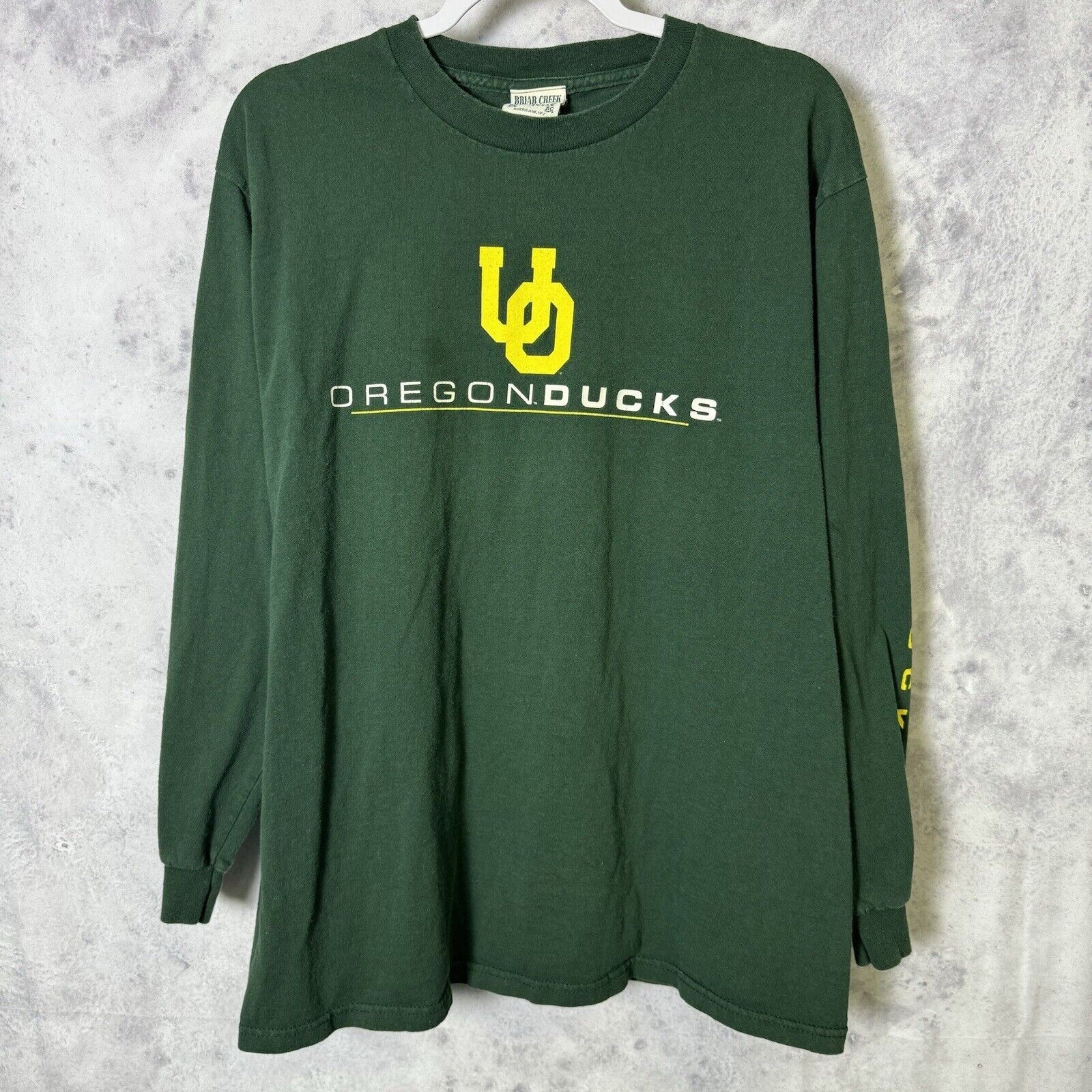 Vintage Vintage University of Oregon T Shirt Mens XL Green Long Slee Size US XL / EU 56 / 4 - 1 Thumbnail