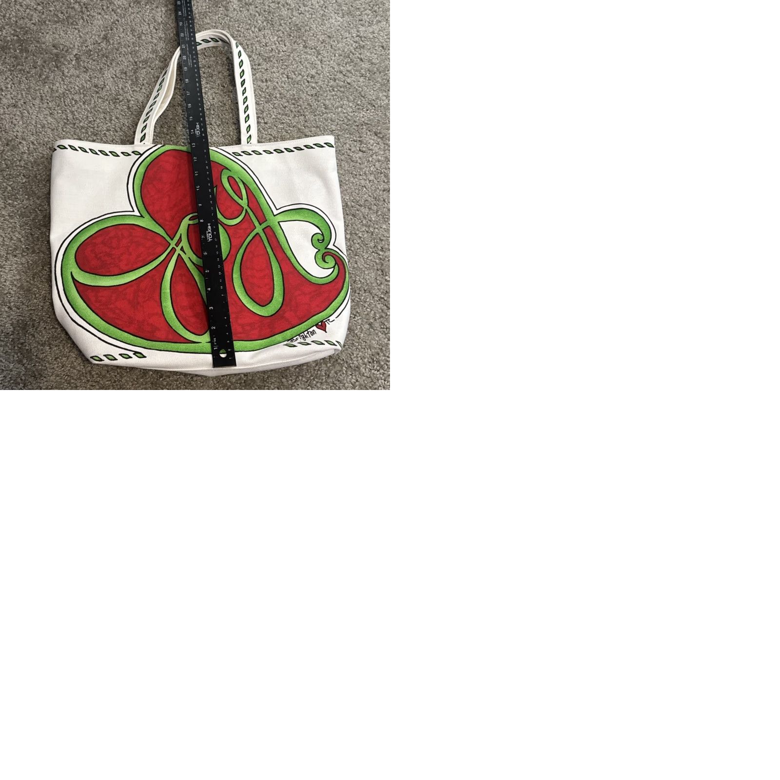 Brighton Brighton Joy Heart Dove Bird Graphic Canvas Tote Bag Women Christmas Bag Tote Size ONE SIZE - 9 Thumbnail