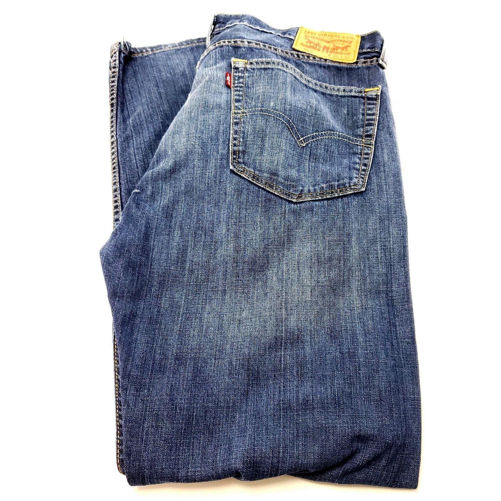 Levi's Levi's 505 Straight Regular Fit Blue Jeans 34/31 Enzyme Ston Size US 34 / EU 50 - 1 Thumbnail