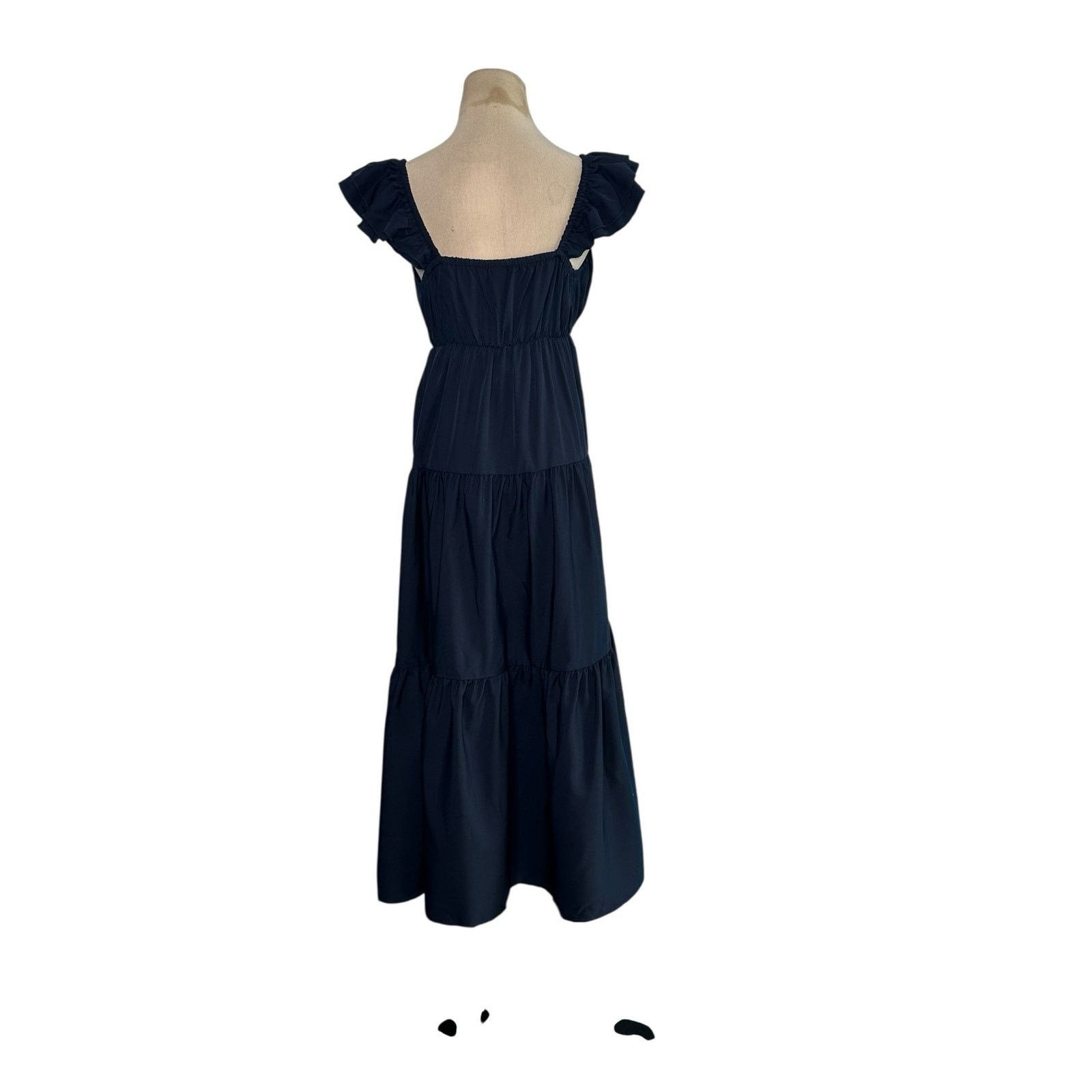 Shein Shein navy blue tiered midi dress size medium Size M / US 6-8 / IT 42-44 - 14 Thumbnail