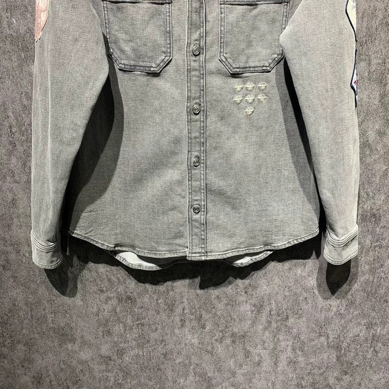 Dior Dior Size 38 Badge denim shirt jacket 2501-Nextarrow Size US XXS / EU 40 - 6 Thumbnail