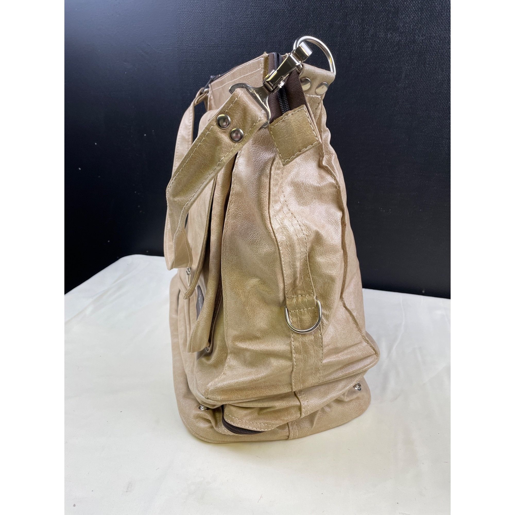 Other Nuccio Bentory Unisex Beige Travel Bag/Carry on bag SKU 5081 Size ONE SIZE - 4 Thumbnail