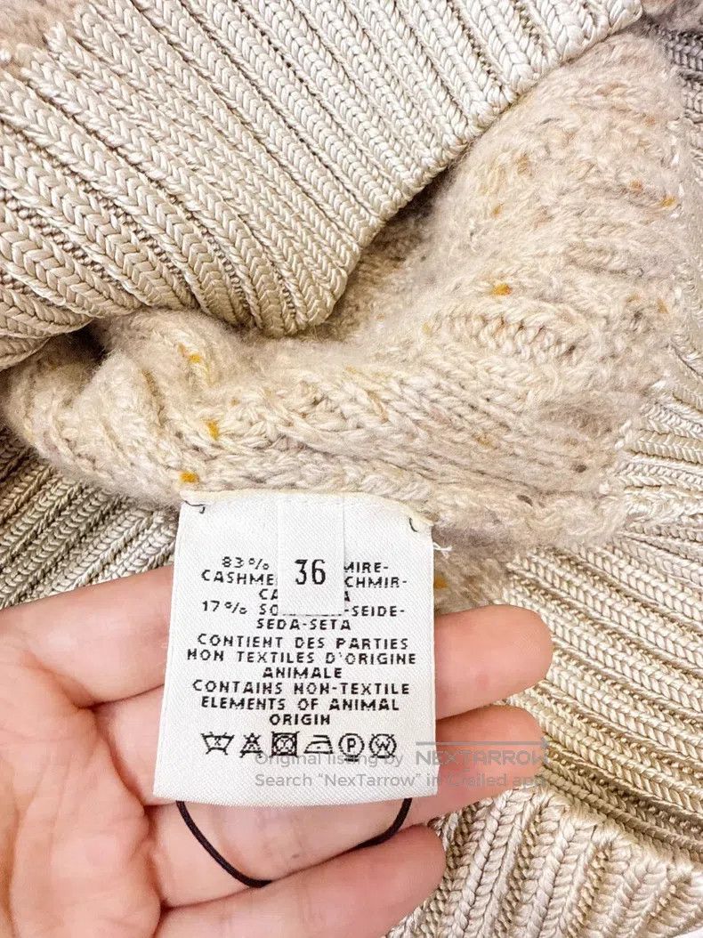 Hermes Hermes Brown Cable Knit Cashmere Hooded Cardigan Jacket Size XS / US 0-2 / IT 36-38 - 5 Thumbnail