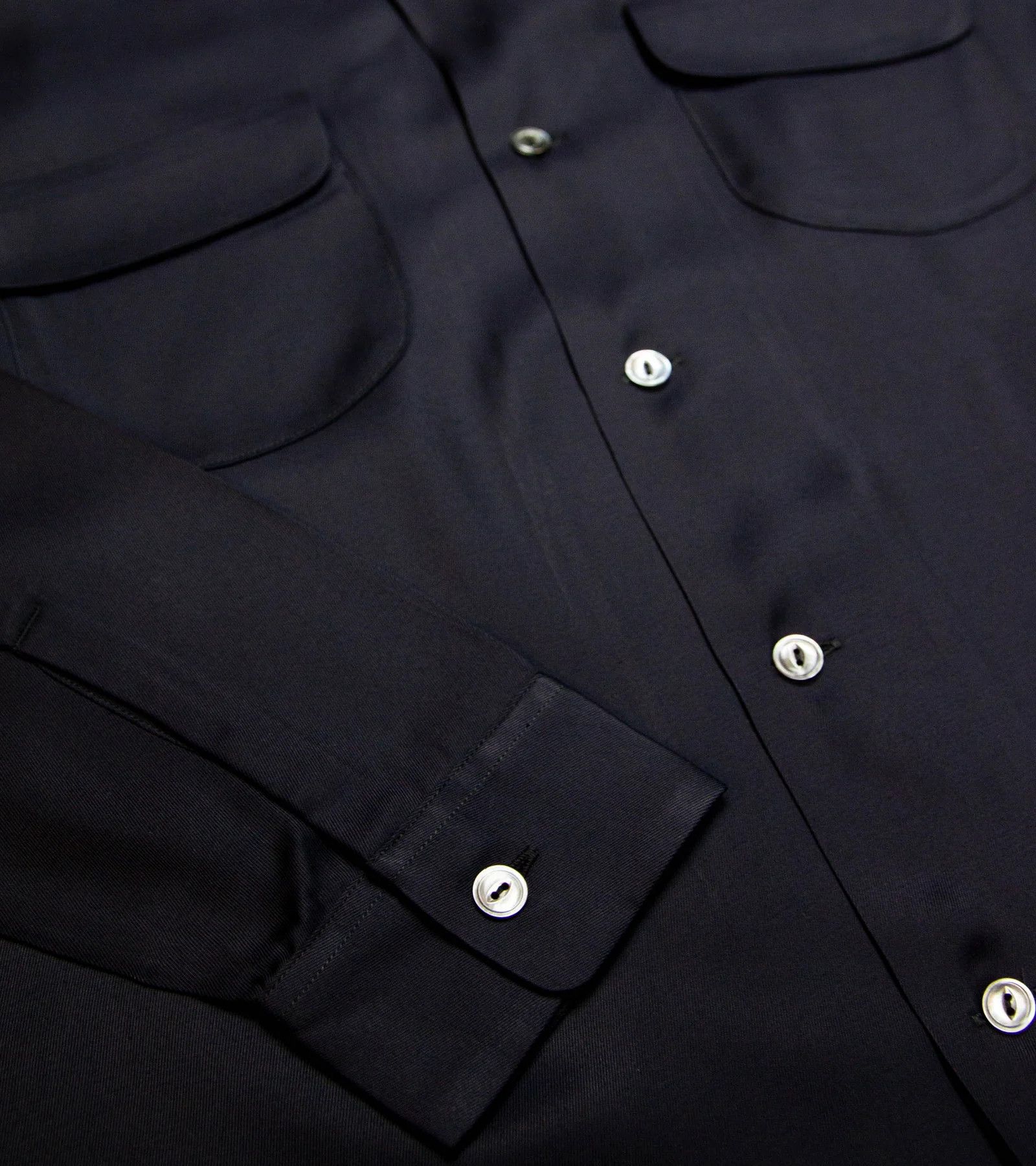 Bryceland's Rayon Shirt Black 34, Men's — image 3 of 6