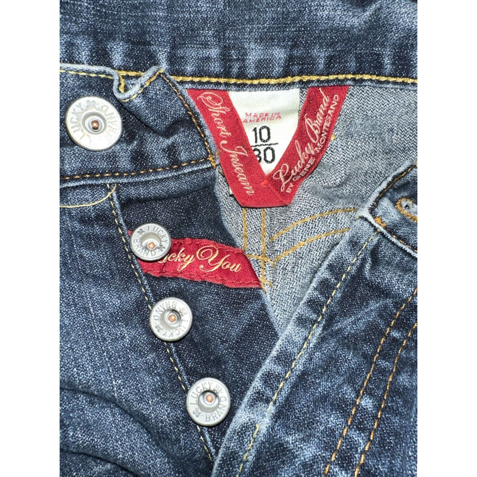Lucky Brand VTG Lucky Brand Button Fly Blue Jeans Womens Size 10/30 Size 32" / US 10 / IT 46 - 2 Thumbnail