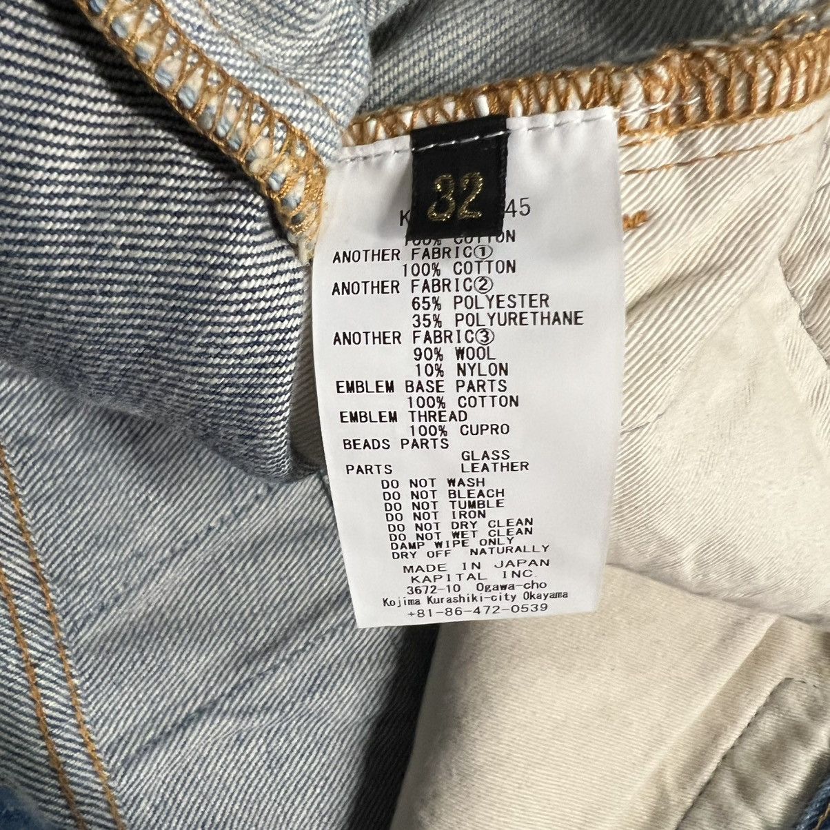 Kapital Kountry Kapital Denim 5P Rat Flare Pants Indigo Processing Size US 30 / EU 46 - 9 Thumbnail