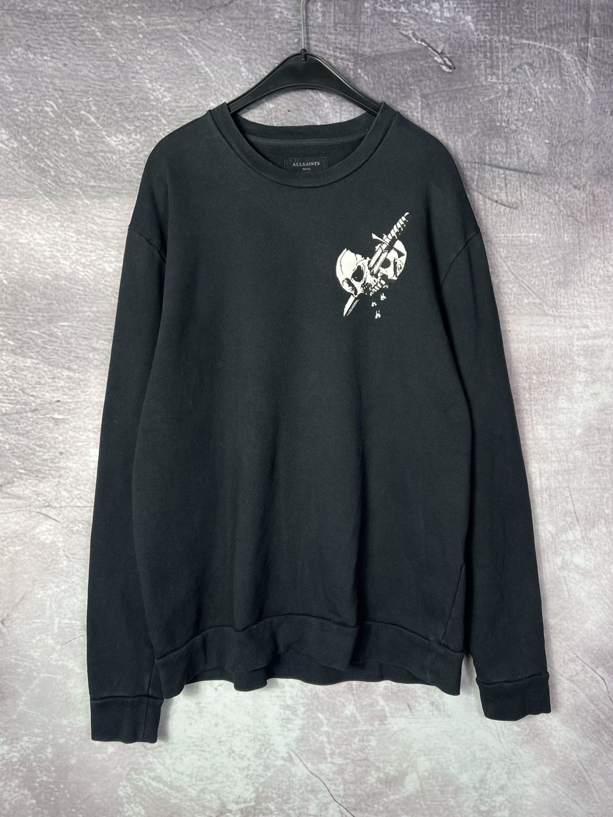 Allsaints AllSaints Splitter Skull&Dagger Oversized Crewneck Sweatshirt Size US S / EU 44-46 / 1 - 2 Thumbnail