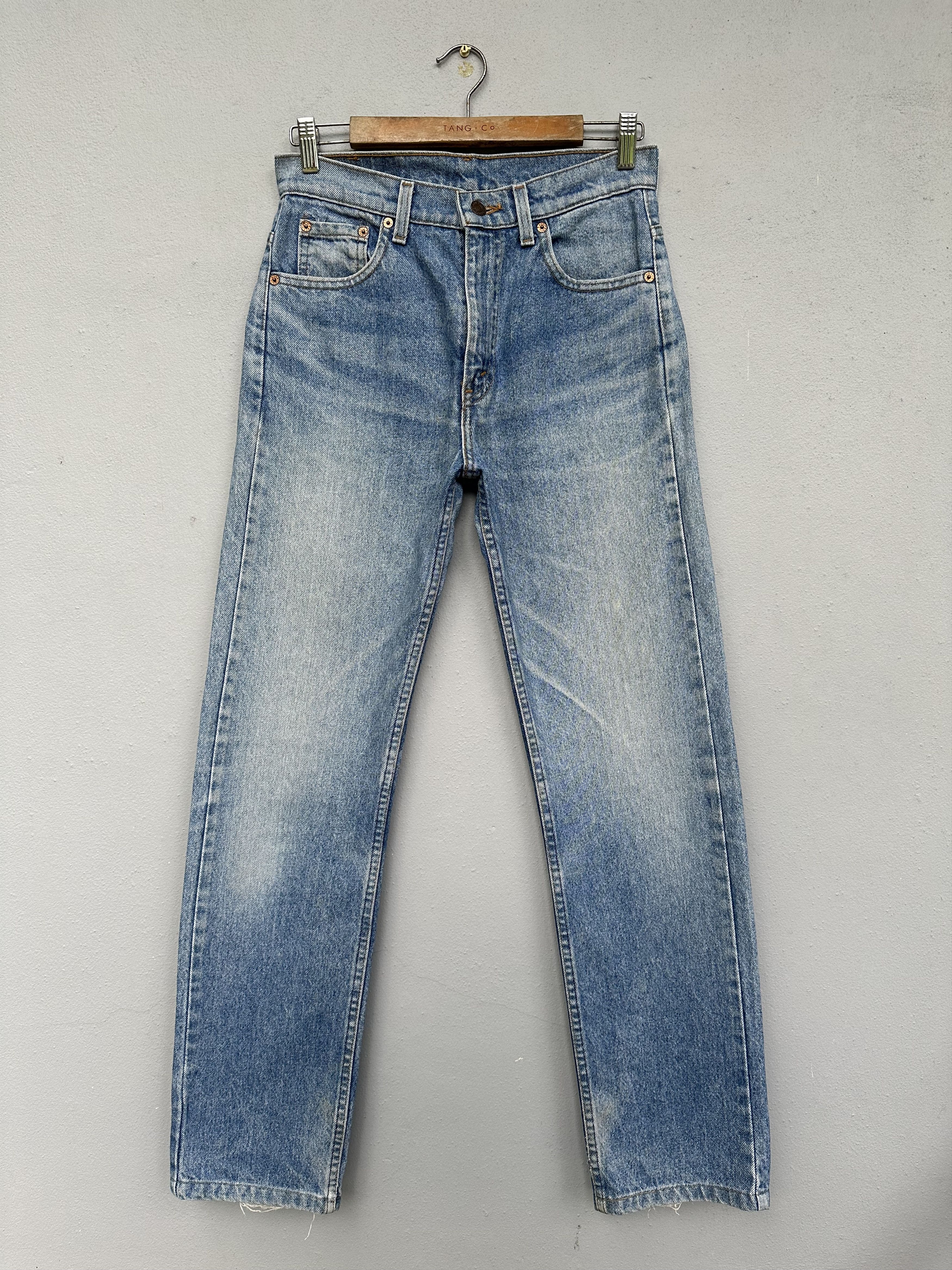 image of Levis x Made In USA Vintage 90's Levi's 505 Single R Distressed Flare Jeans, Men's (Size 29)