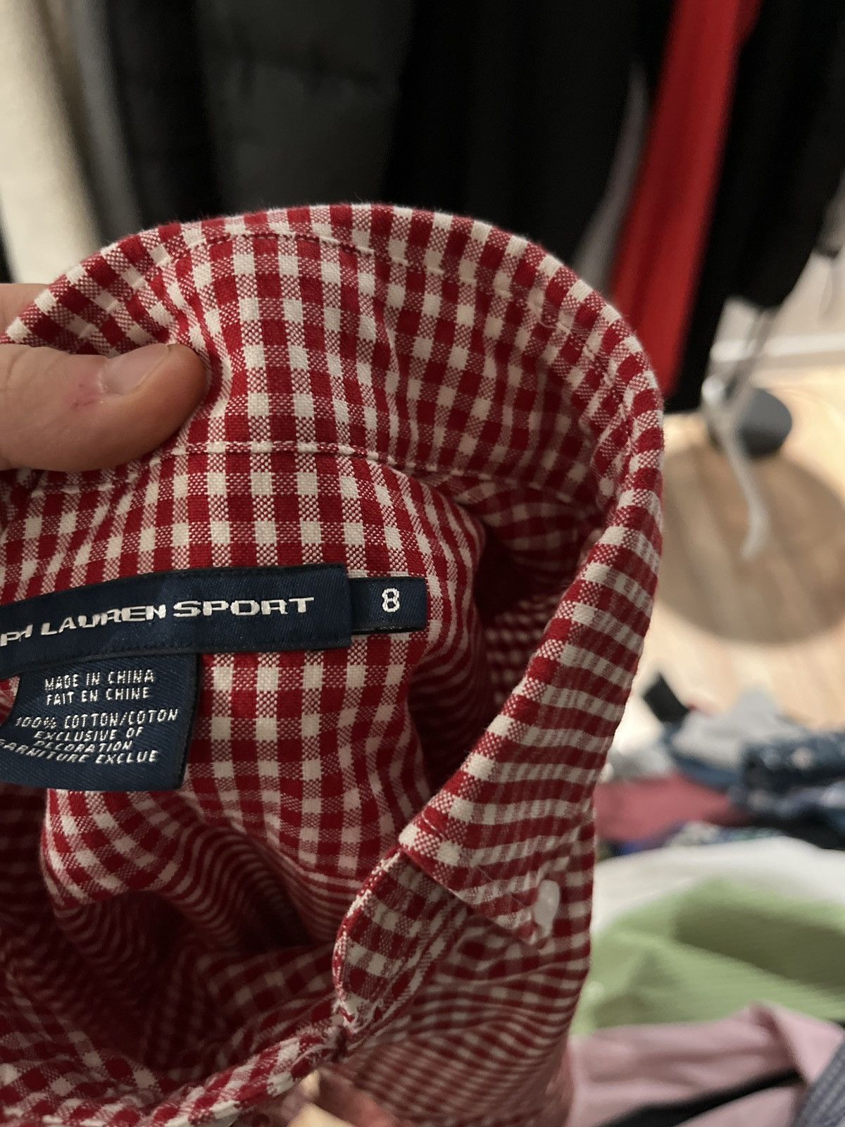 Ralph Lauren × Ralph Lauren Sport × Vintage Vintage Ralph Lauren Sport gingham classic shirt checked Size M / US 6-8 / IT 42-44 - 19 Thumbnail